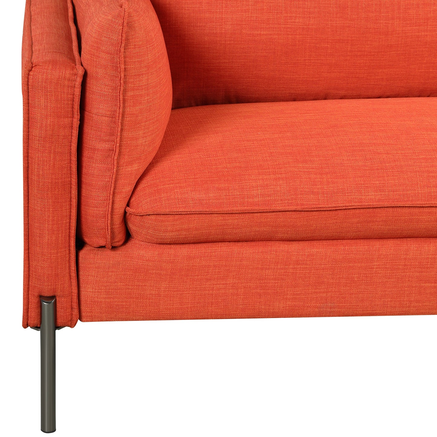 76.2" Modern Style 3 Seat Sofa Linen Fabric Upholstered Couch Furniture 3-Seats Couch for Different Spaces,Living Room