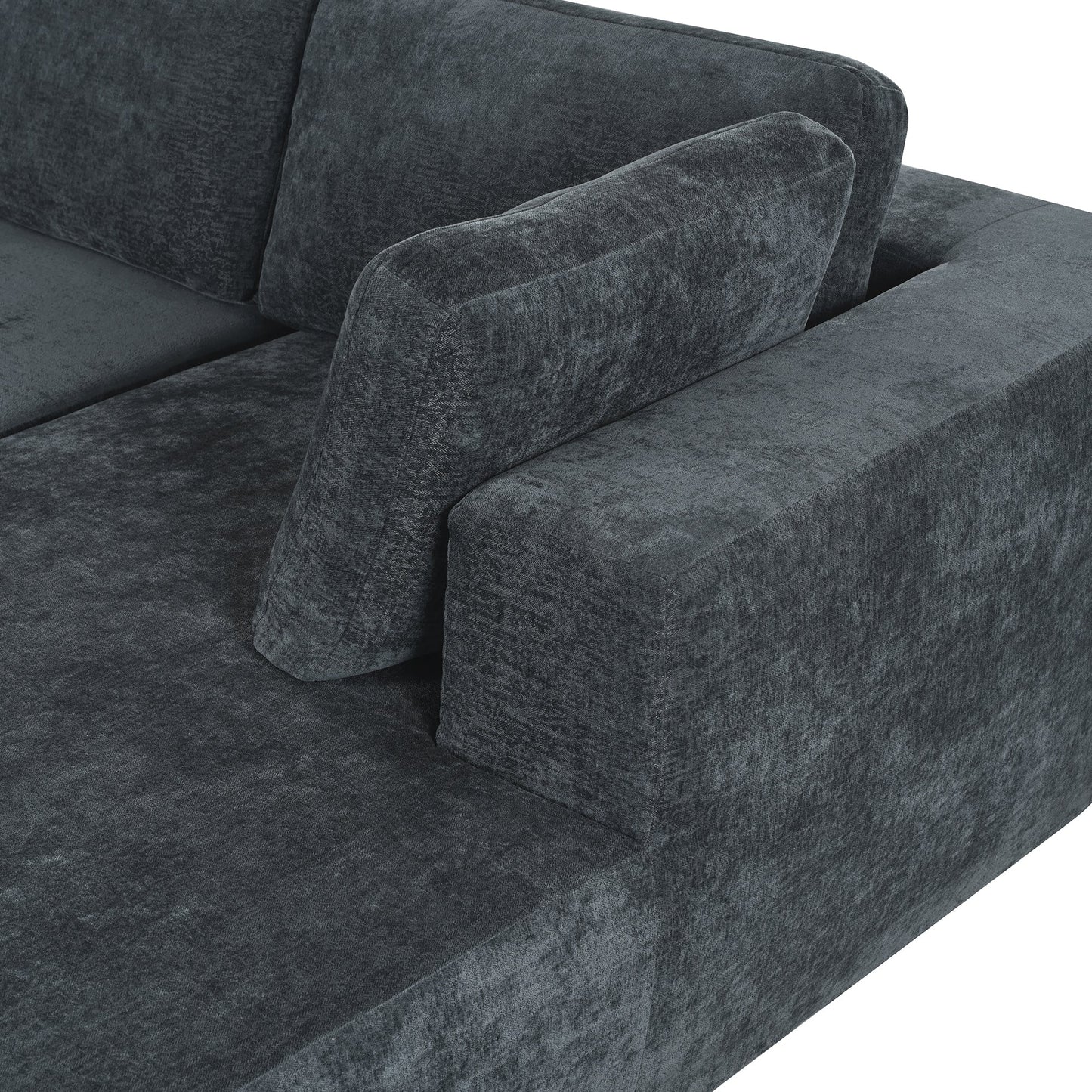 Modern Large Modular Sectional Sofa for Living Room, Bedroom, Salon, 3 Piece Free Combination