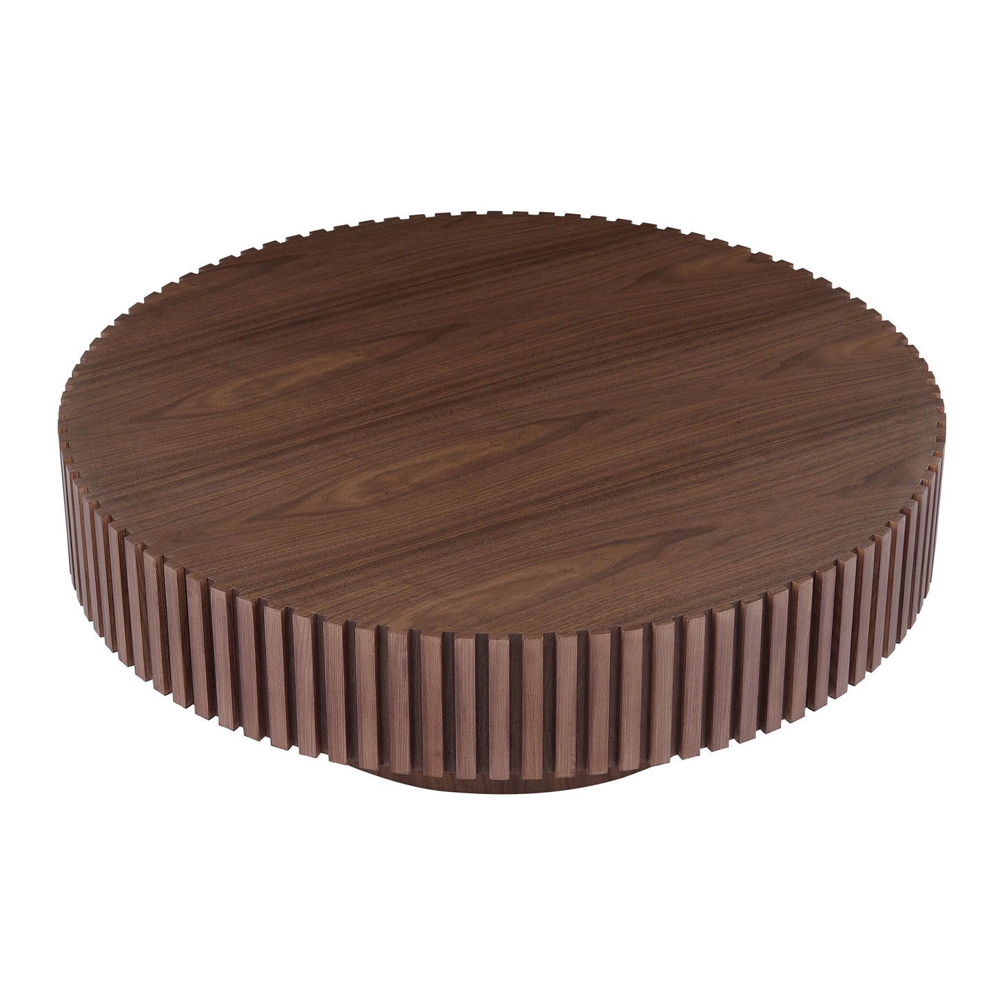 39.37'' Round MDF Coffee Table Mid Century Modern Coffee Table Unique Coffee Table for Living Room Furniture, Tea Table