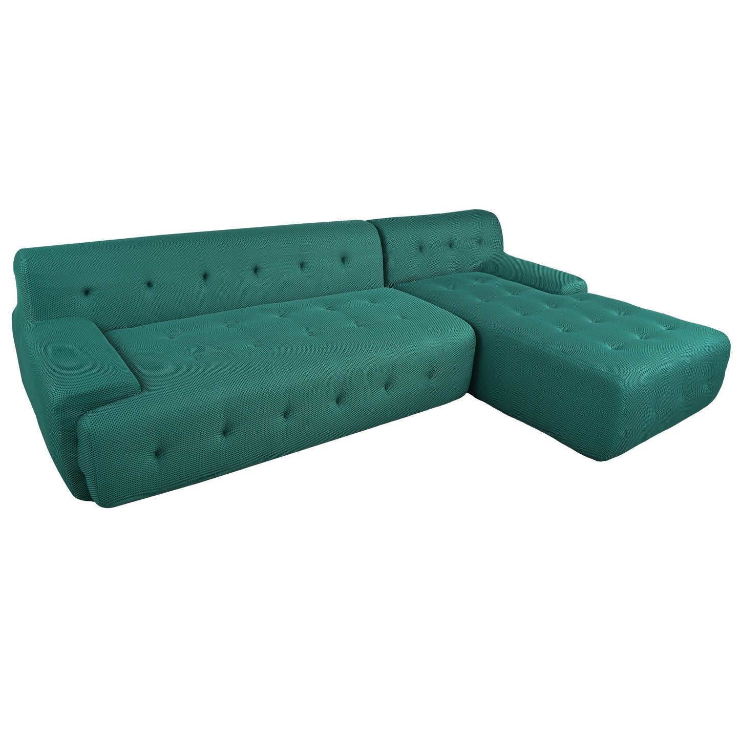 Modern Large L-Shaped Modular Sofa, Minimalist Style, 2-Piece Set With Free Combinations, Suitable for Living Rooms