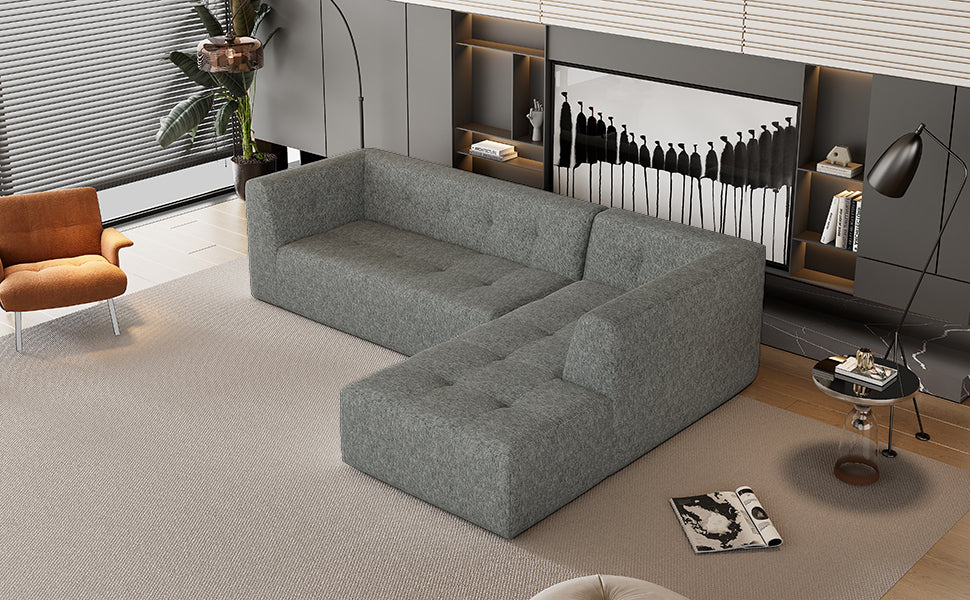 112.2*74" Modular Modular Combination Living Room Sofa Set, Modern Minimalist Sofa, Living Room Upholstered Sofa Bed