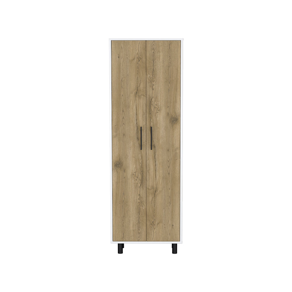 Bowie 2 Piece Kitchen Set, White / Light Oak