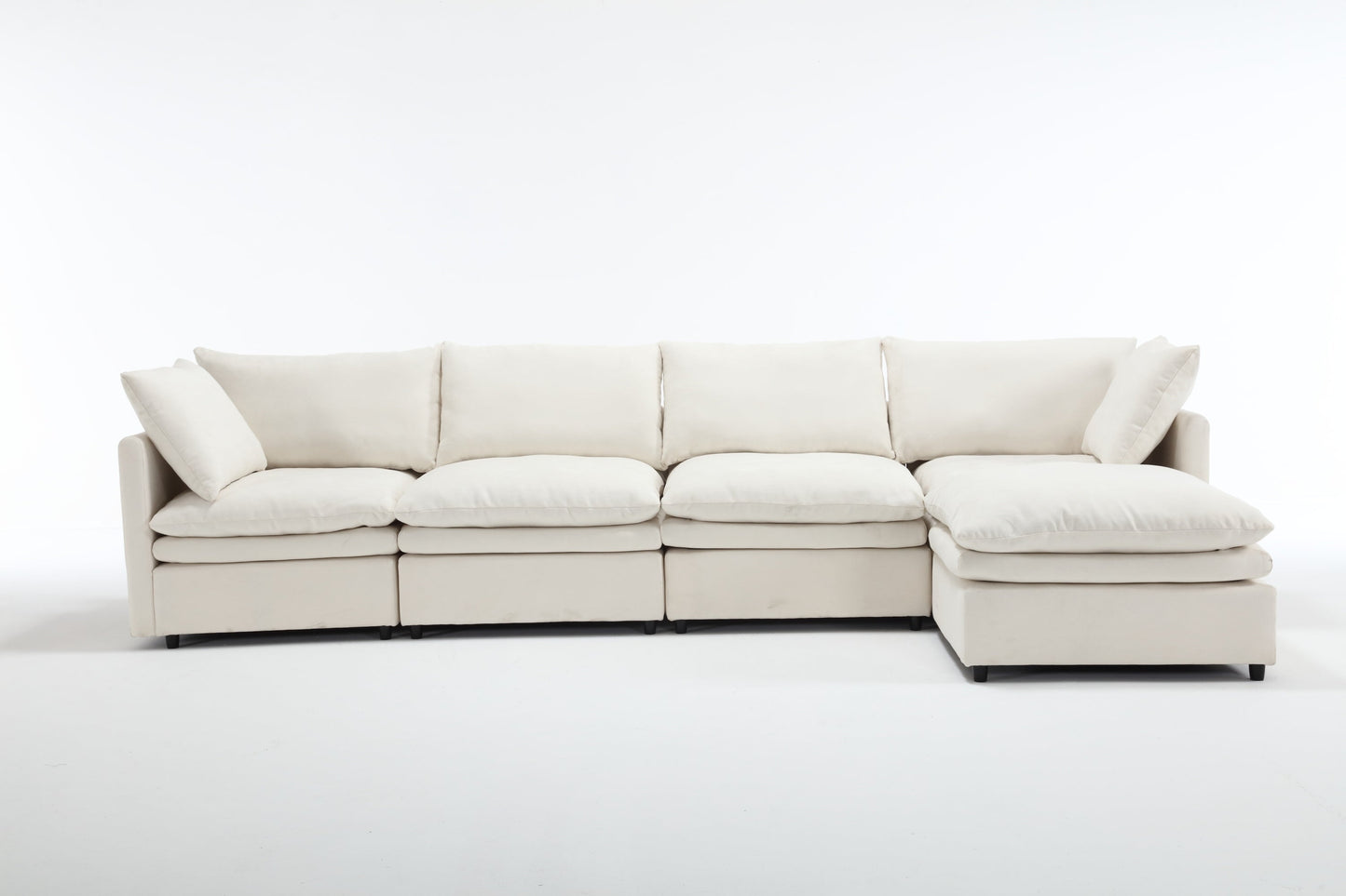 Modern U-Shaped Sectional Sofa ,5-Seat Sofa ,Sleeper Sofa Couch With Chaise Lounge for Living Room,Apartment,Upholstere