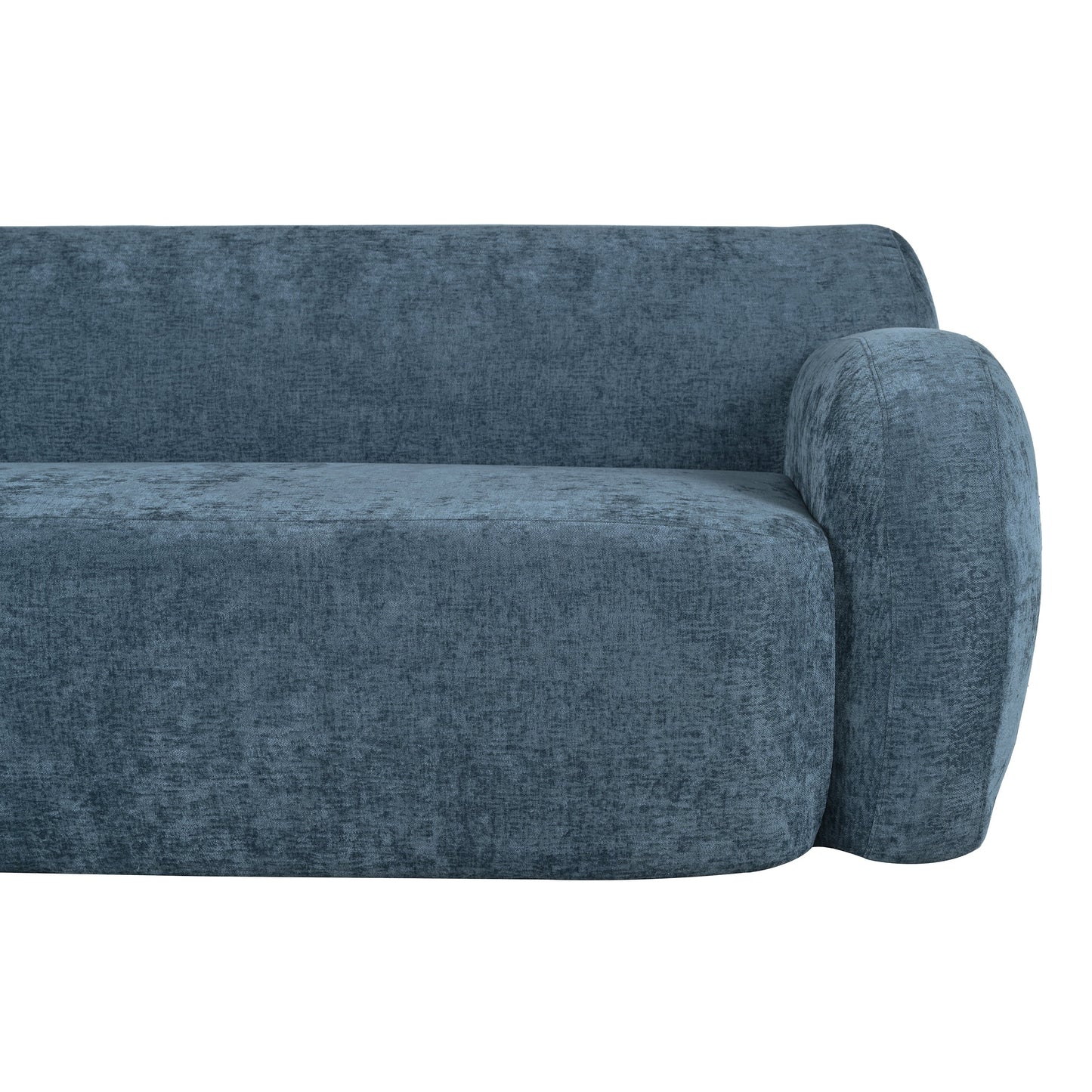 81.5" Minimalist Compression Sofa, Curved Design, 3-Seater Casual Sofa for Living Rooms, Bedrooms, and Apartments
