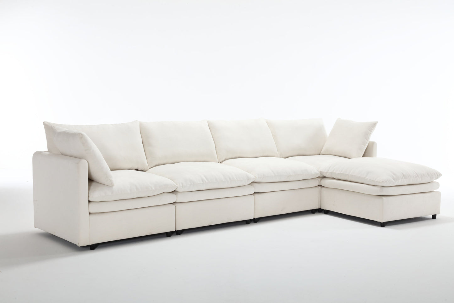 Modern U-Shaped Sectional Sofa ,5-Seat Sofa ,Sleeper Sofa Couch With Chaise Lounge for Living Room,Apartment,Upholstere