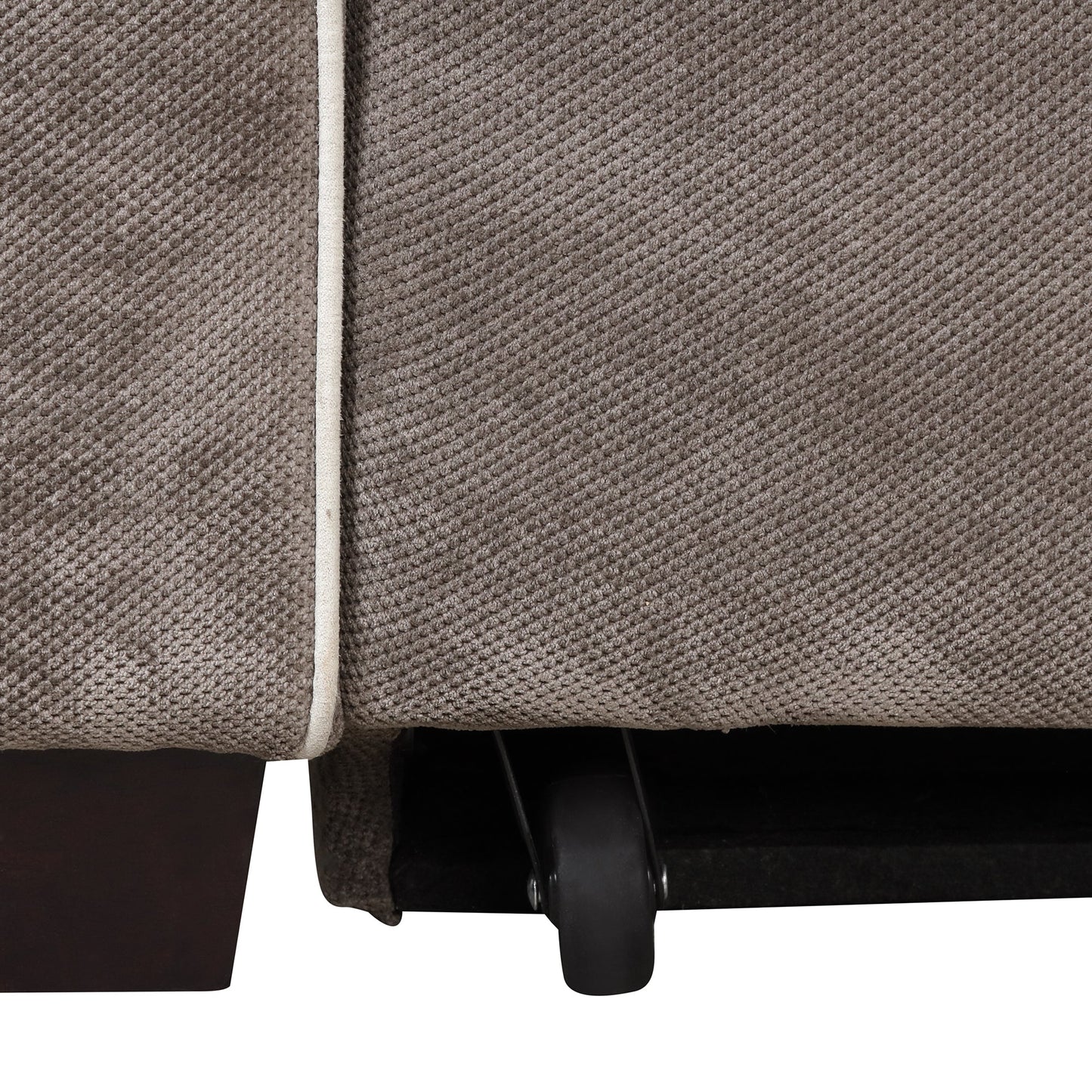 65.7" Linen Upholstered Sleeper Bed , Pull Out Sofa Bed Couch Attached Two Throw Pillows,Dual USB Charging Port