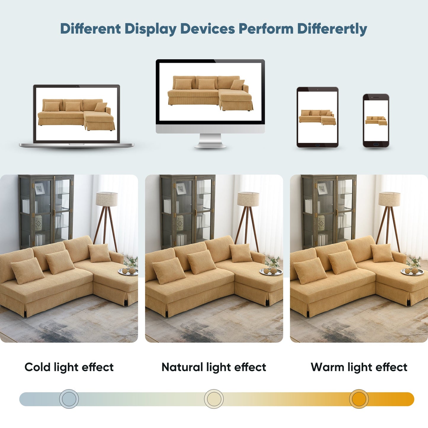 87*61"Modern L-Shaped Corduroy Sofa With Reversible Chaise,4-Seat Upholstered Sectional Indoor Furniture,Convertible
