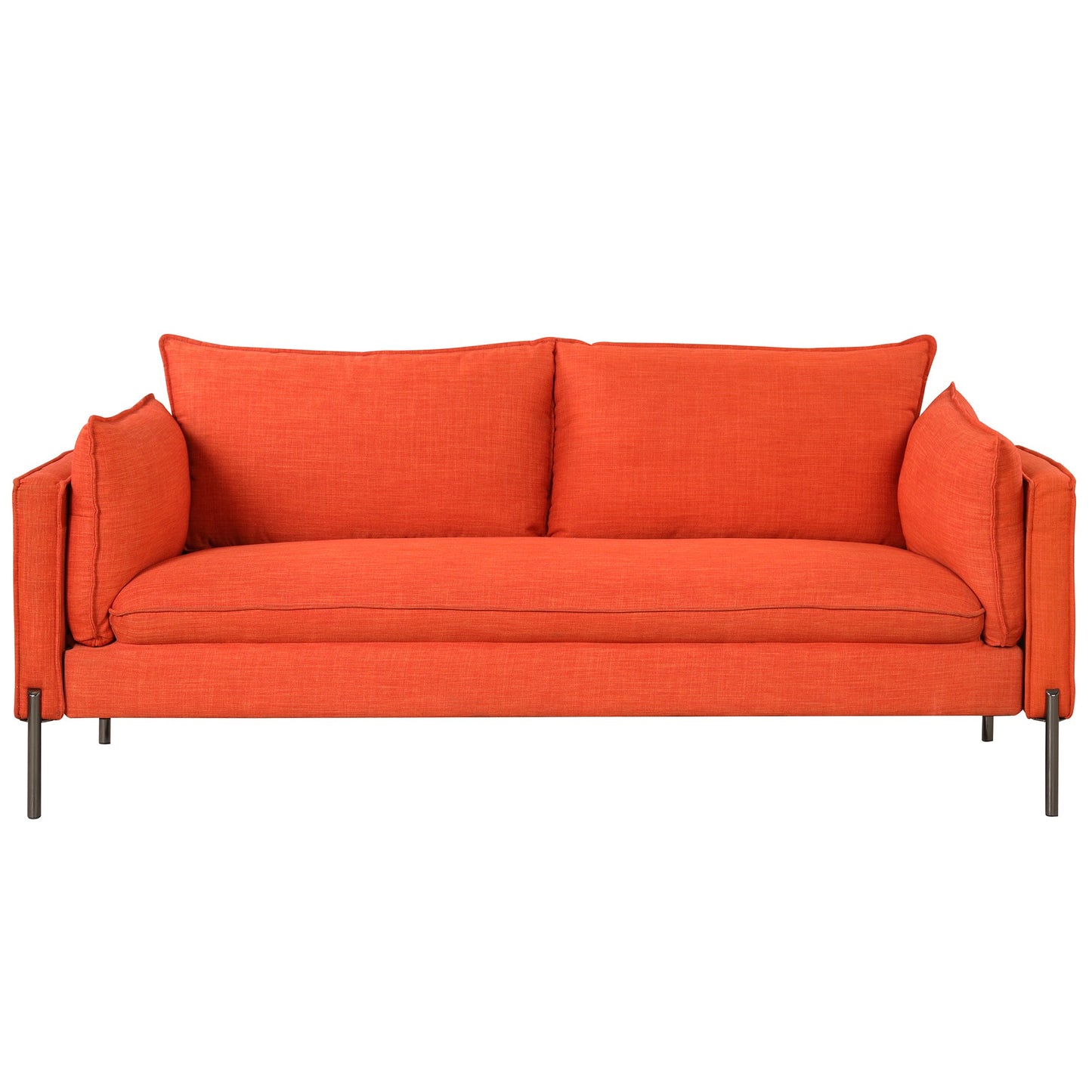 76.2" Modern Style 3 Seat Sofa Linen Fabric Upholstered Couch Furniture 3-Seats Couch for Different Spaces,Living Room