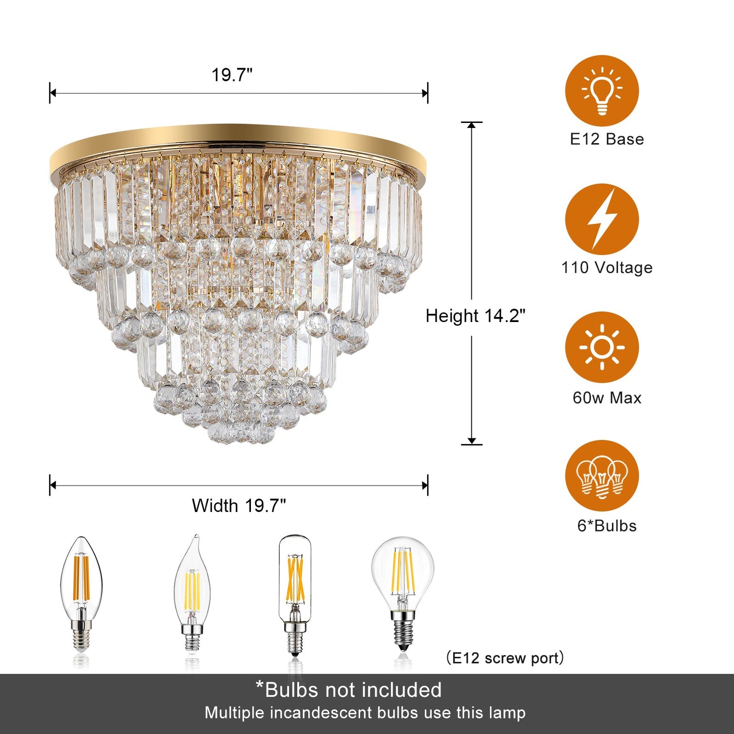 Gold Luxury Modern Style Crystal Lights,large Ceiling Chandeliers,dining Room,living Room,bedroom