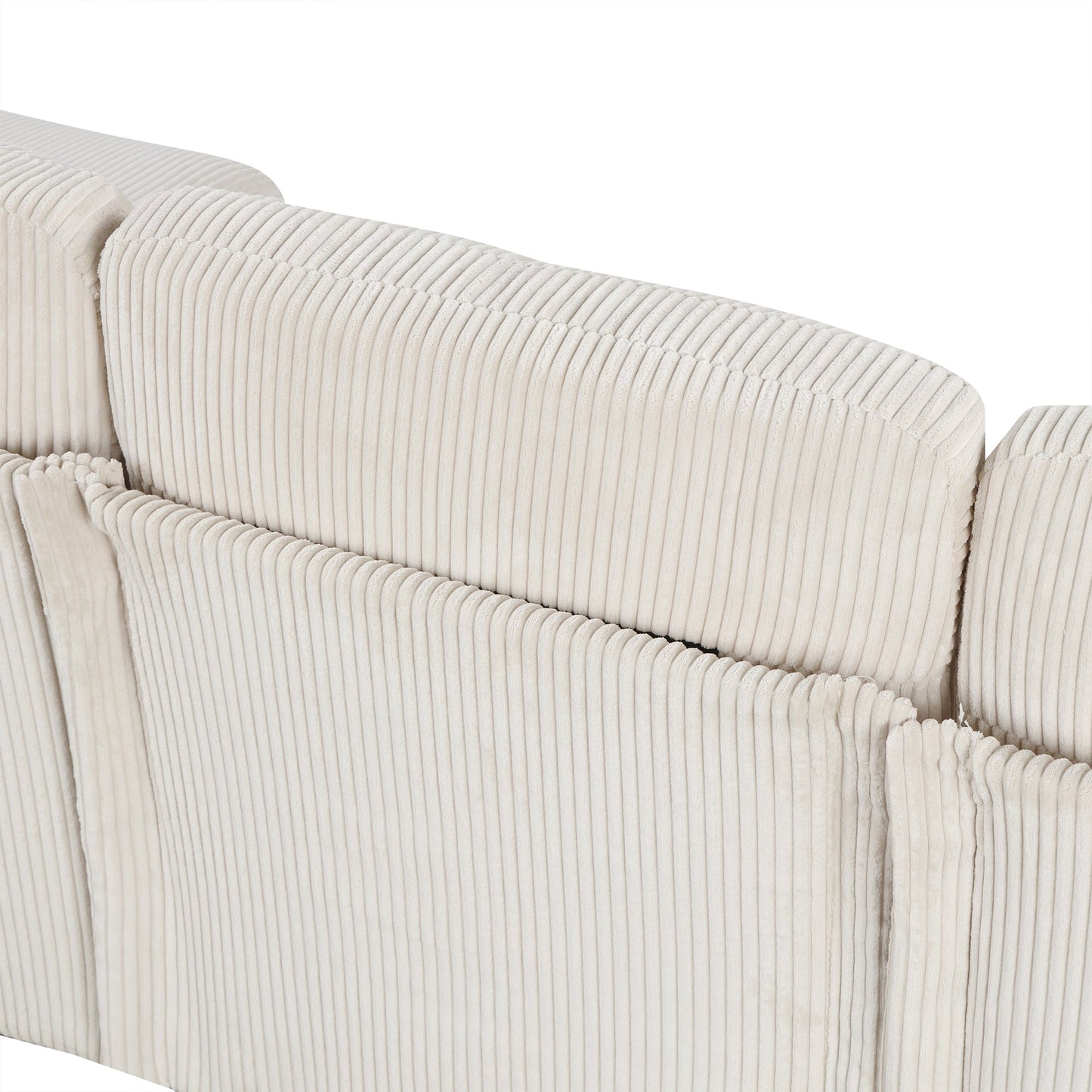 U-Shaped Sponge-Filled Cushion Combination Sofa, Suitable for Living Rooms, Studies, and Spacious Spaces
