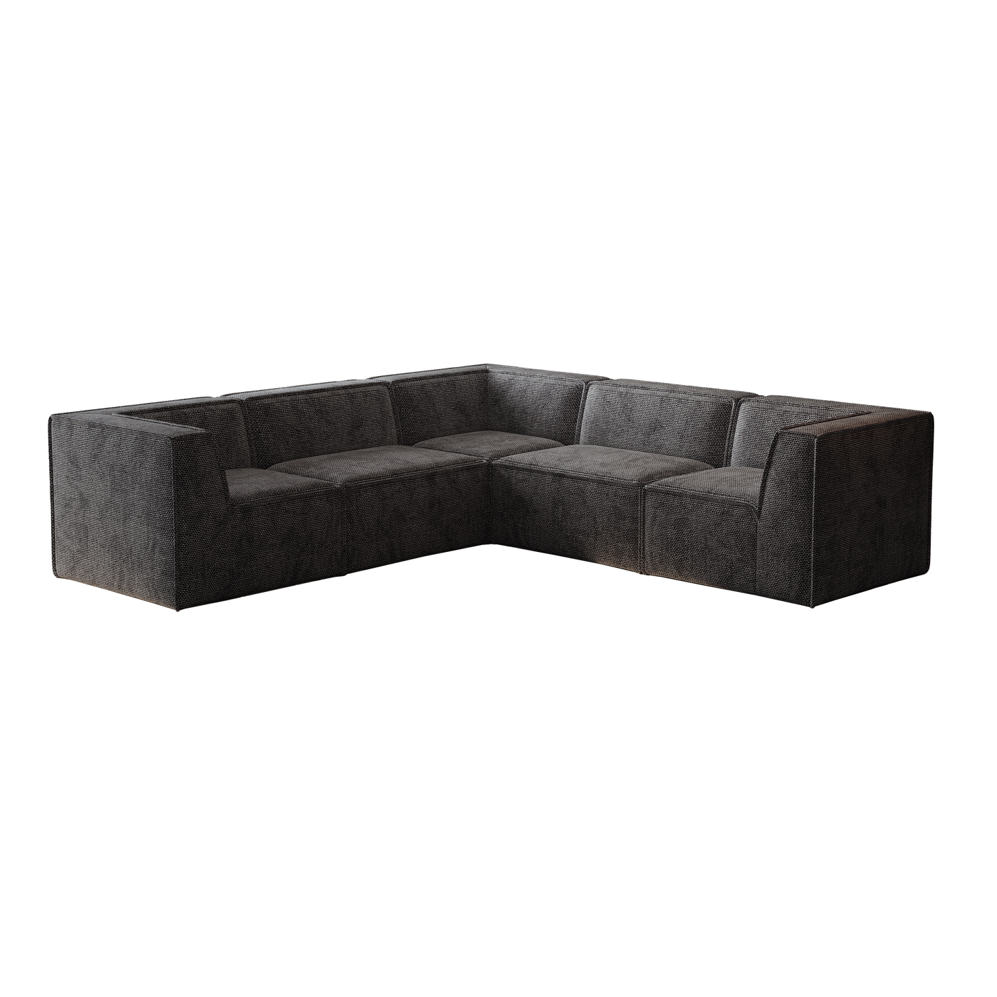 106*106" Chenille Modular L Shaped Sectional Sofa,Luxury Floor Couch Set,Upholstered Indoor Furniture