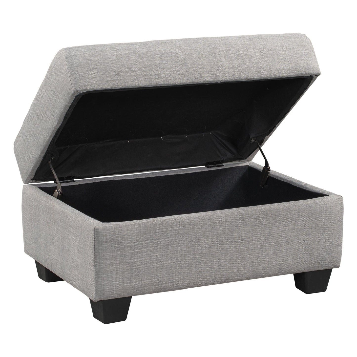 Reversible Sectional Sofa Space Saving With Storage Ottoman Rivet Ornament