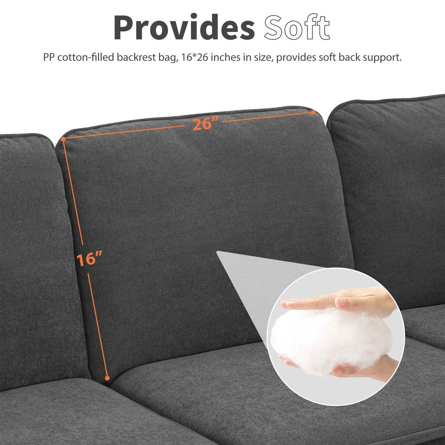 89*89" Oversized Velvet Modern Sectional Sofa,Large L Shaped Upholstered Indoor Furniture With Double Cushions,5 Seat
