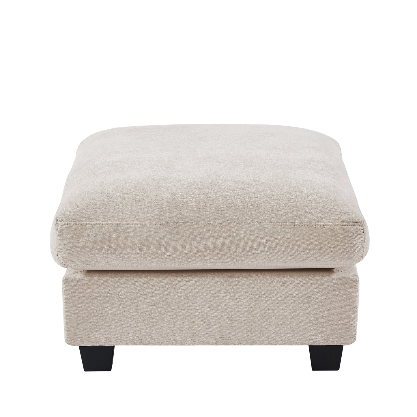 Modern Large L-Shape Feather Filled Sectional Sofa, Convertible Sofa Couch