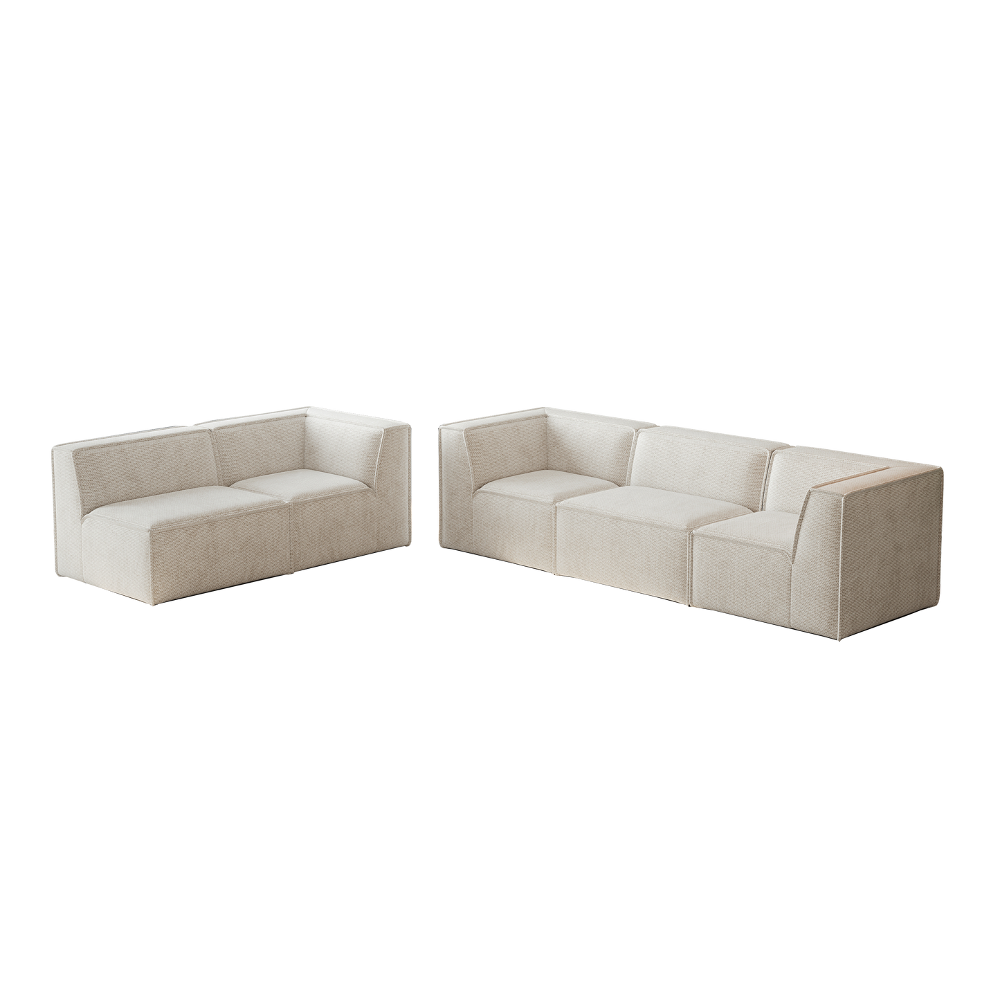 106*106" Chenille Modular L Shaped Sectional Sofa,Luxury Floor Couch Set,Upholstered Indoor Furniture