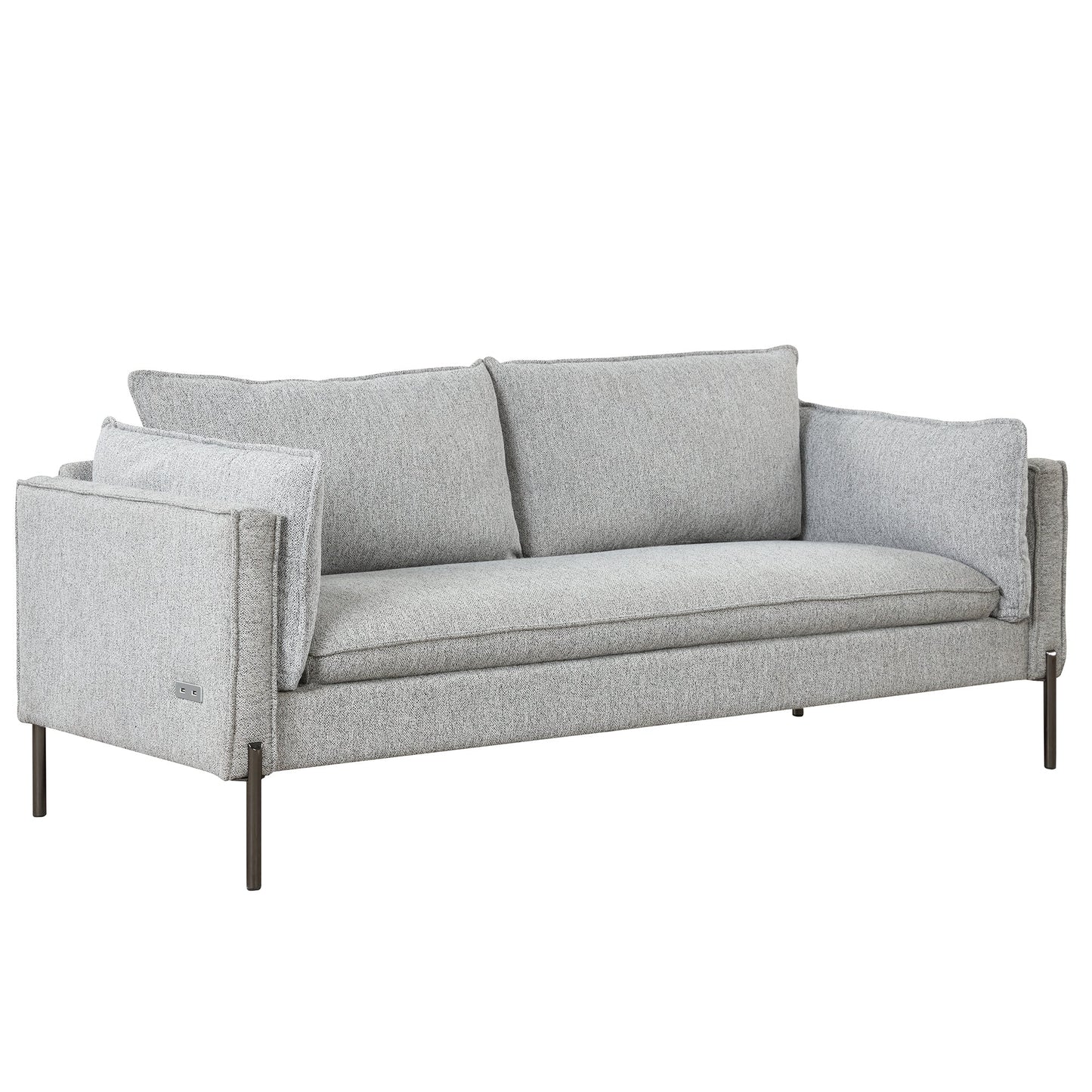 76.2" Modern Style 3 Seat Sofa Linen Fabric Upholstered Couch Furniture 3-Seats Couch for Different Spaces,Living Room