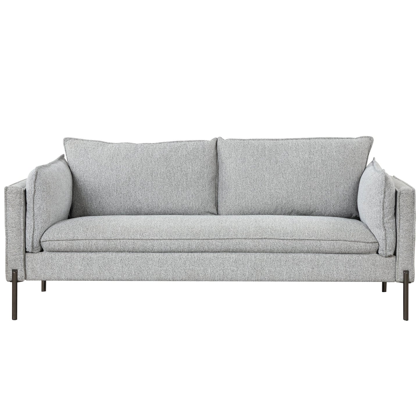 76.2" Modern Style 3 Seat Sofa Linen Fabric Upholstered Couch Furniture 3-Seats Couch for Different Spaces,Living Room
