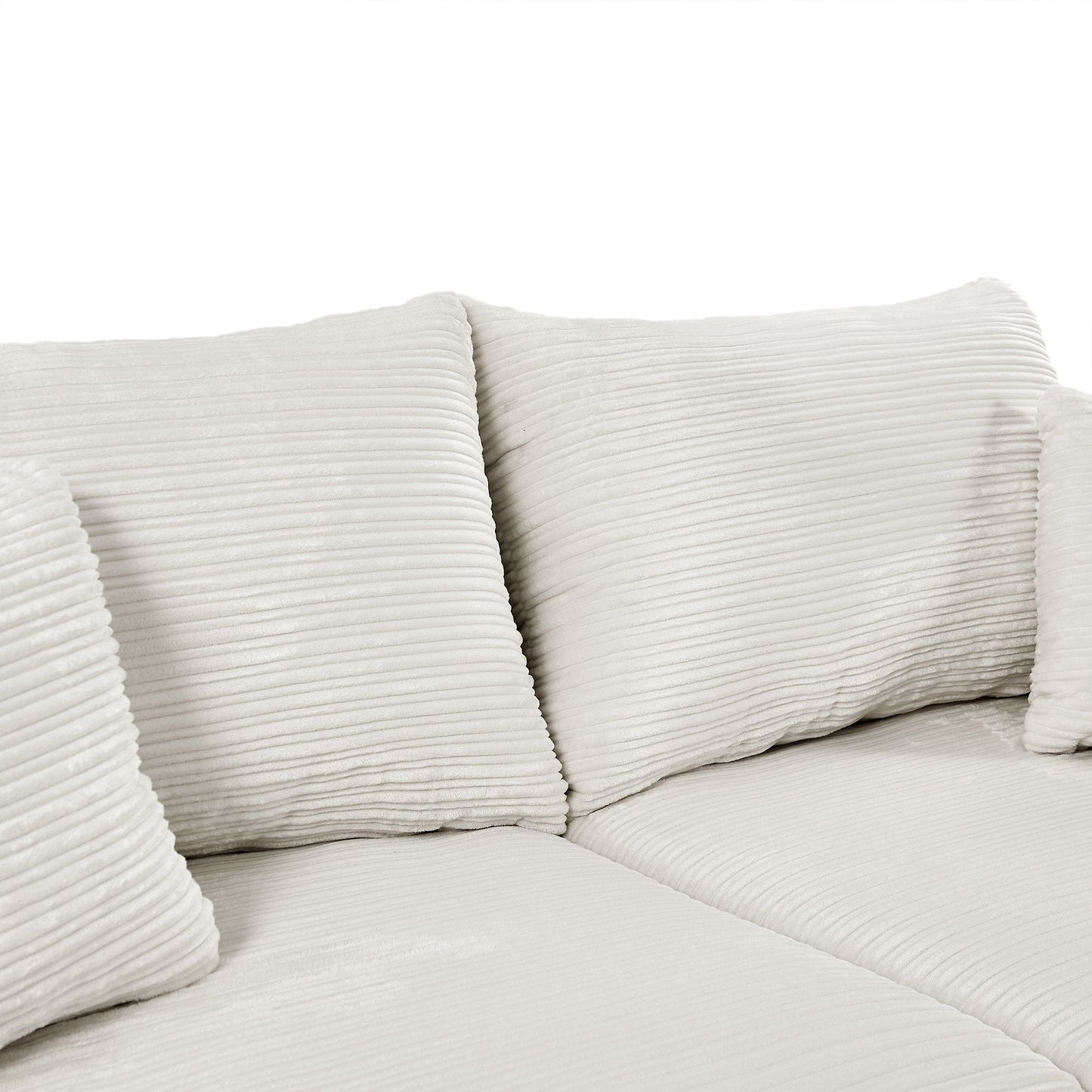 72.8" Modern Style Loveseat Sofa Sectional Sofa Couch With Storage Space, a Movable Ottoman, Two USB Ports, Two Cup Hold