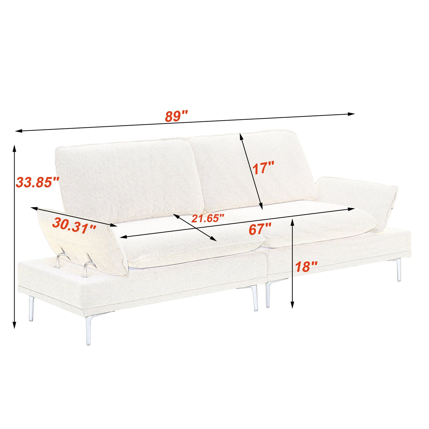 Woven in 89 Inch Wide Cotton and Linen, the Light Grey Elegance Exquisite
