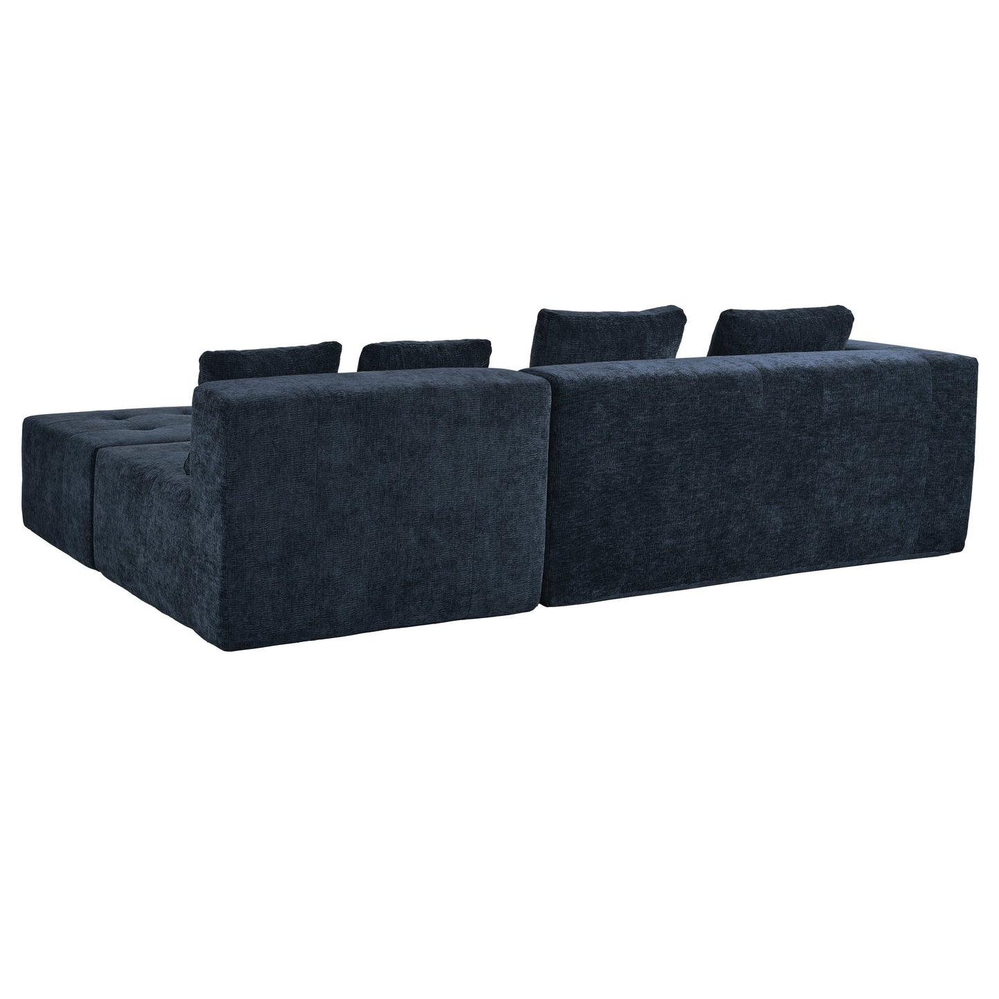 Modern Large Removable Modular Sofa, 3-Piece Set With Free Combination, Includes 4 Cushions, Ideal for Living Room