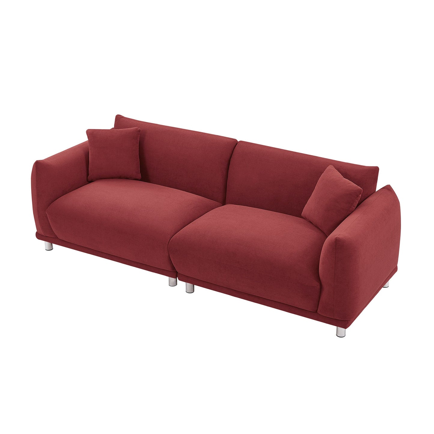 Loveseat Sofa Couch for Modern Living Room,2 Seater Sofa for Small Detachable Sofa Cover Space Spring Cushion and Solid