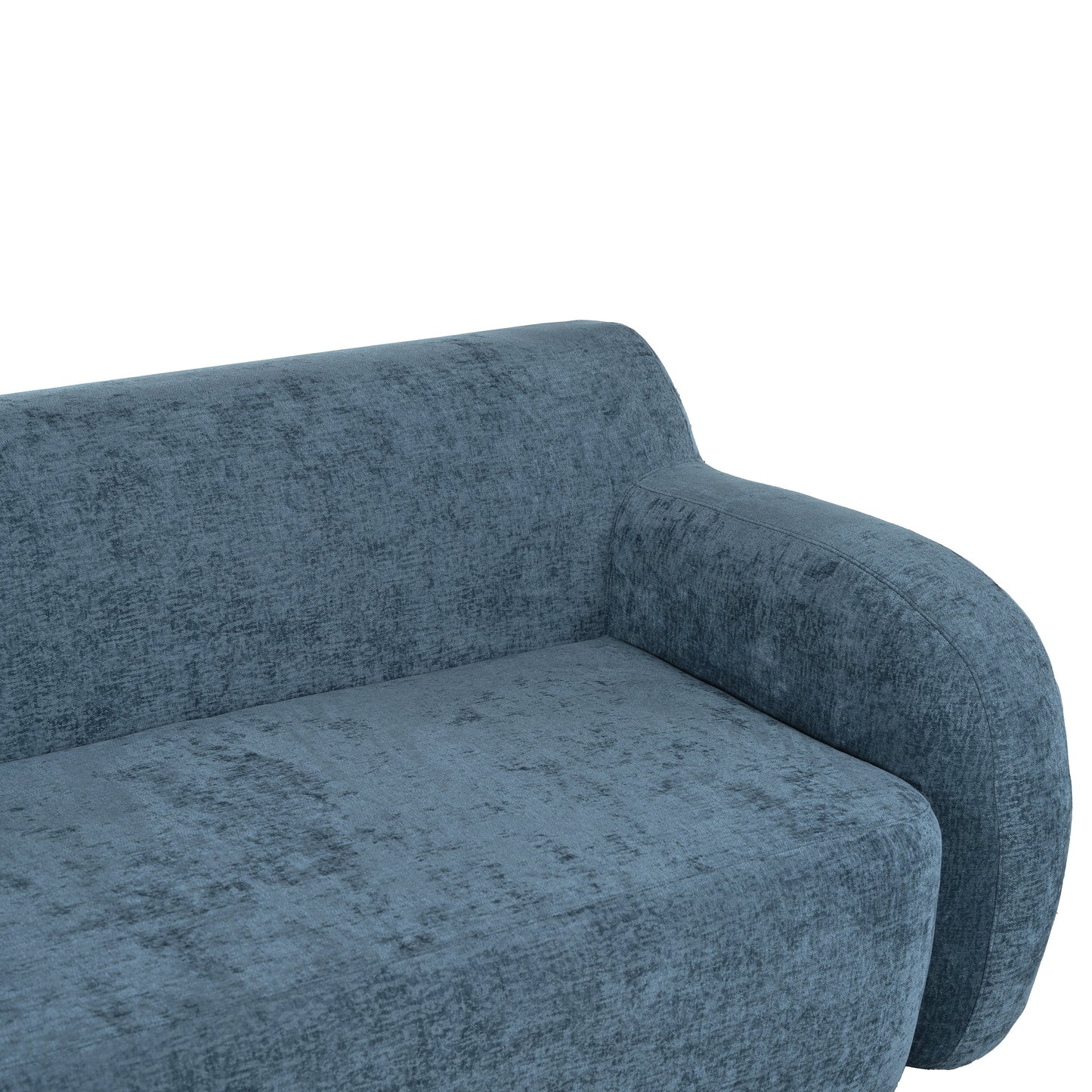81.5" Minimalist Compression Sofa, Curved Design, 3-Seater Casual Sofa for Living Rooms, Bedrooms, and Apartments