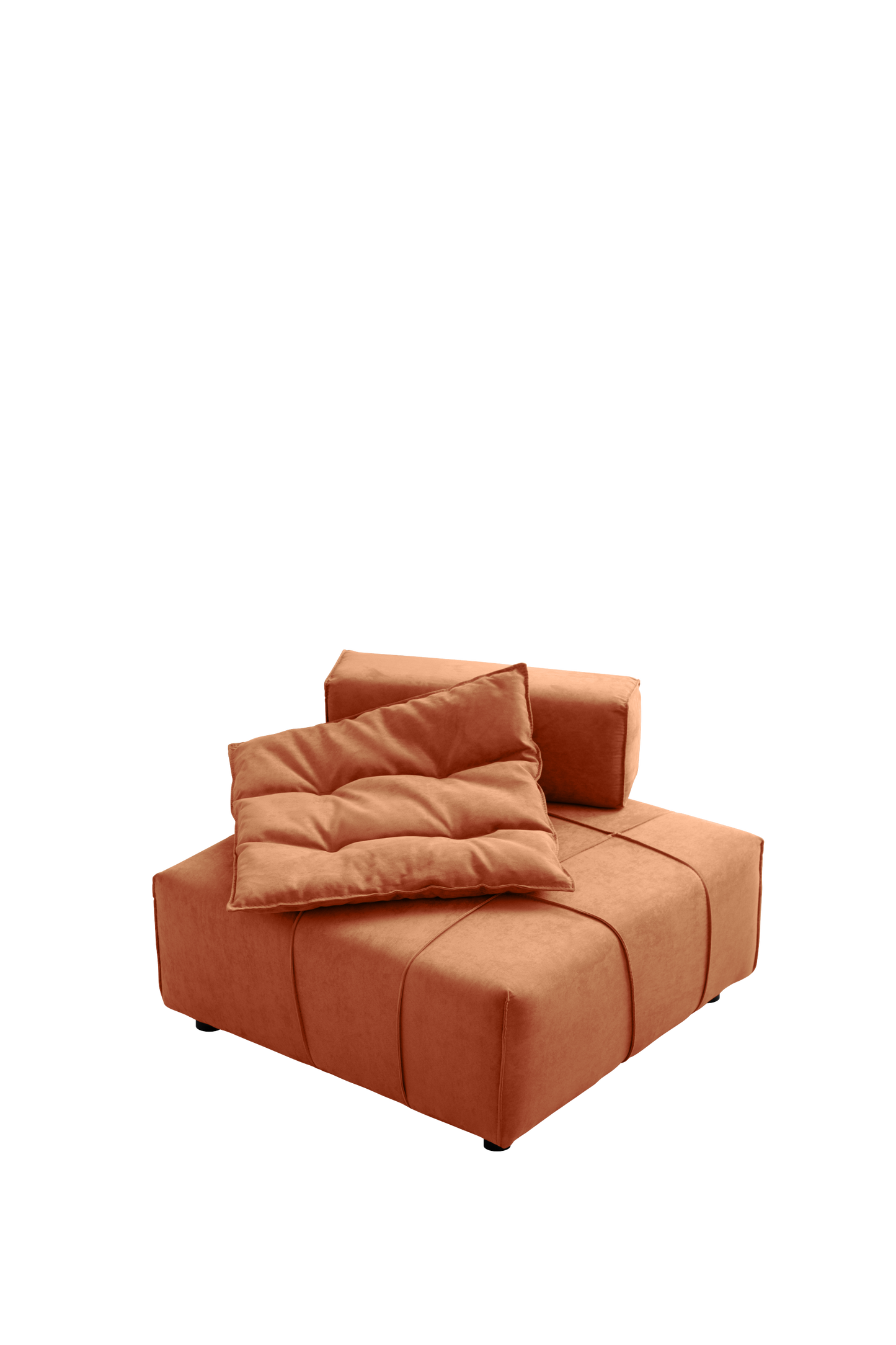 Modular Sectional Single Sofa,Armless Chair With Removable Back Cushion -33.1"For Living Room