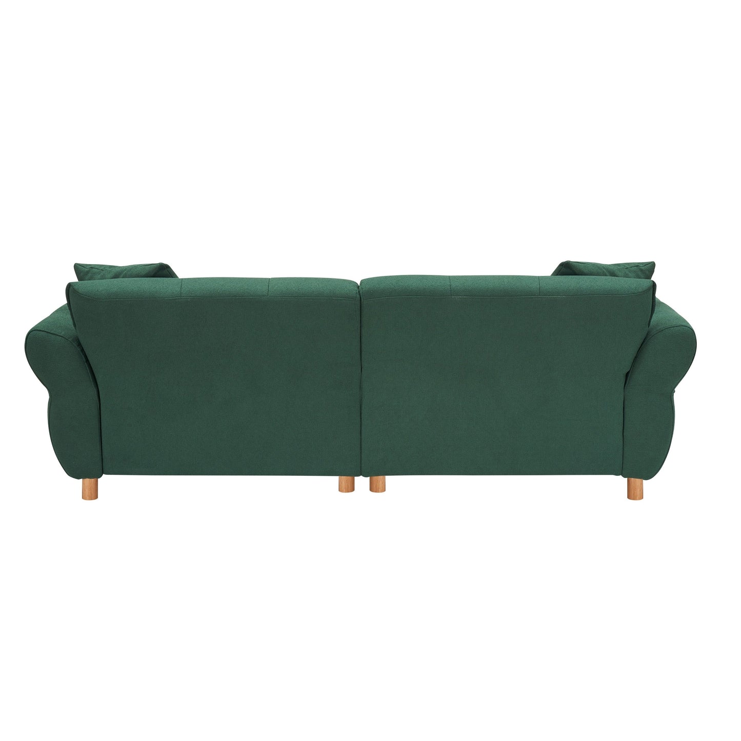 93.70 Inches Long, Teddy Sofa Fabric,with Two Matching Pillows and Three Spacious and Comfortable Seats