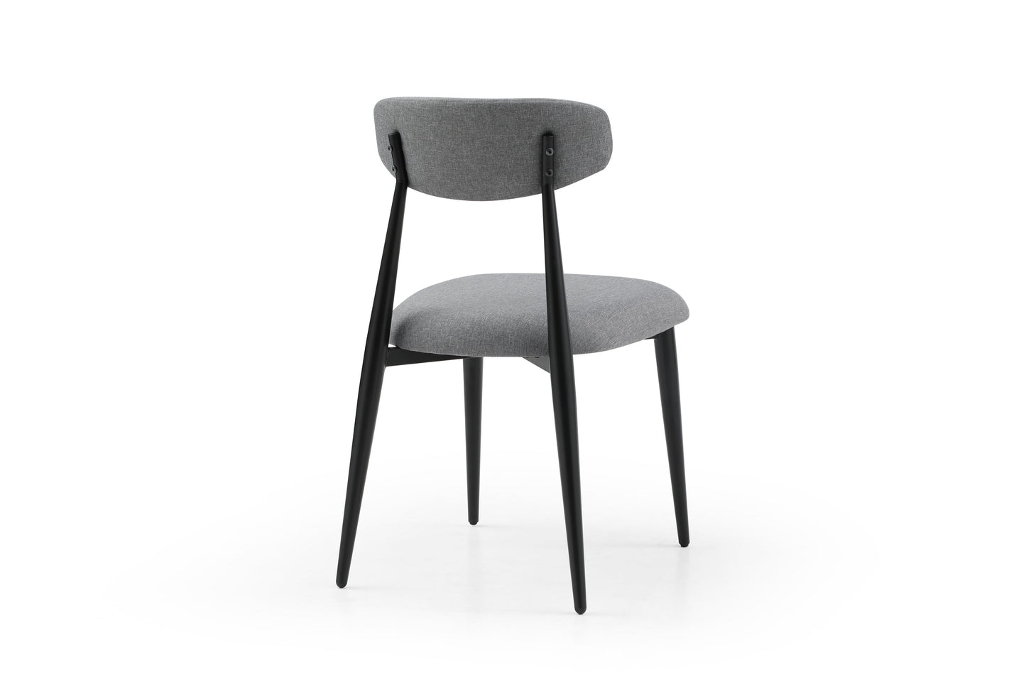 (Set of 6) Dining Chairs, Upholstered Chairs With Metal Legs for Kitchen Dining Room,Grey