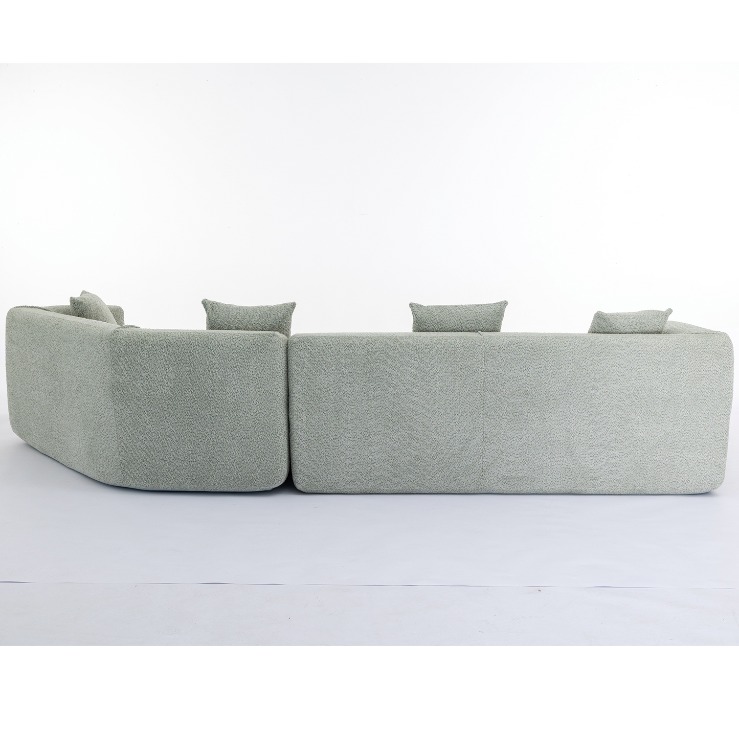 Modular Sofa , Modern Minimalist Style Sofa, Upholstered , Free Combination, Round Fiber Fabric, Anti-Wrinkle Fabric