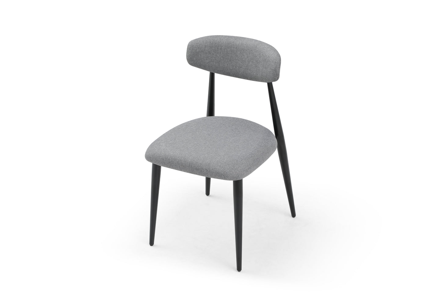 (Set of 6) Dining Chairs, Upholstered Chairs With Metal Legs for Kitchen Dining Room,Grey