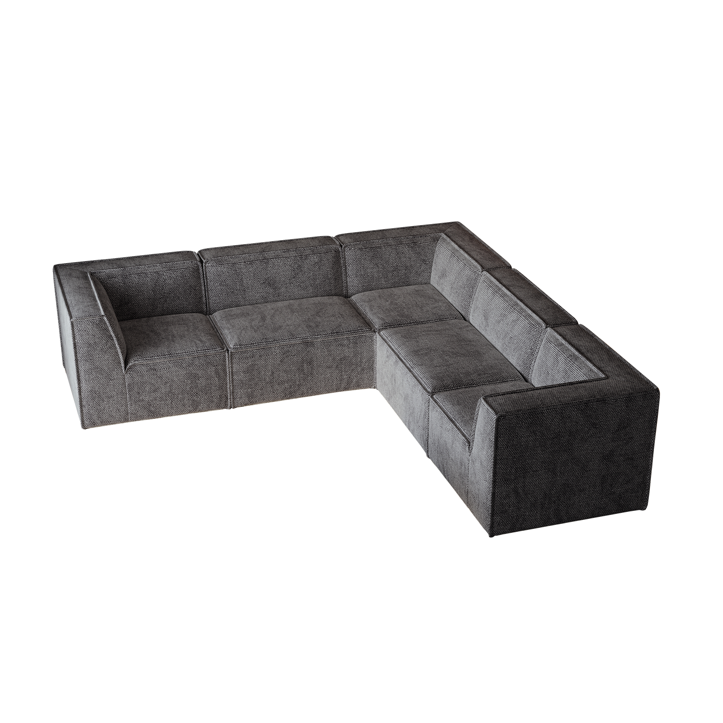 106*106" Chenille Modular L Shaped Sectional Sofa,Luxury Floor Couch Set,Upholstered Indoor Furniture