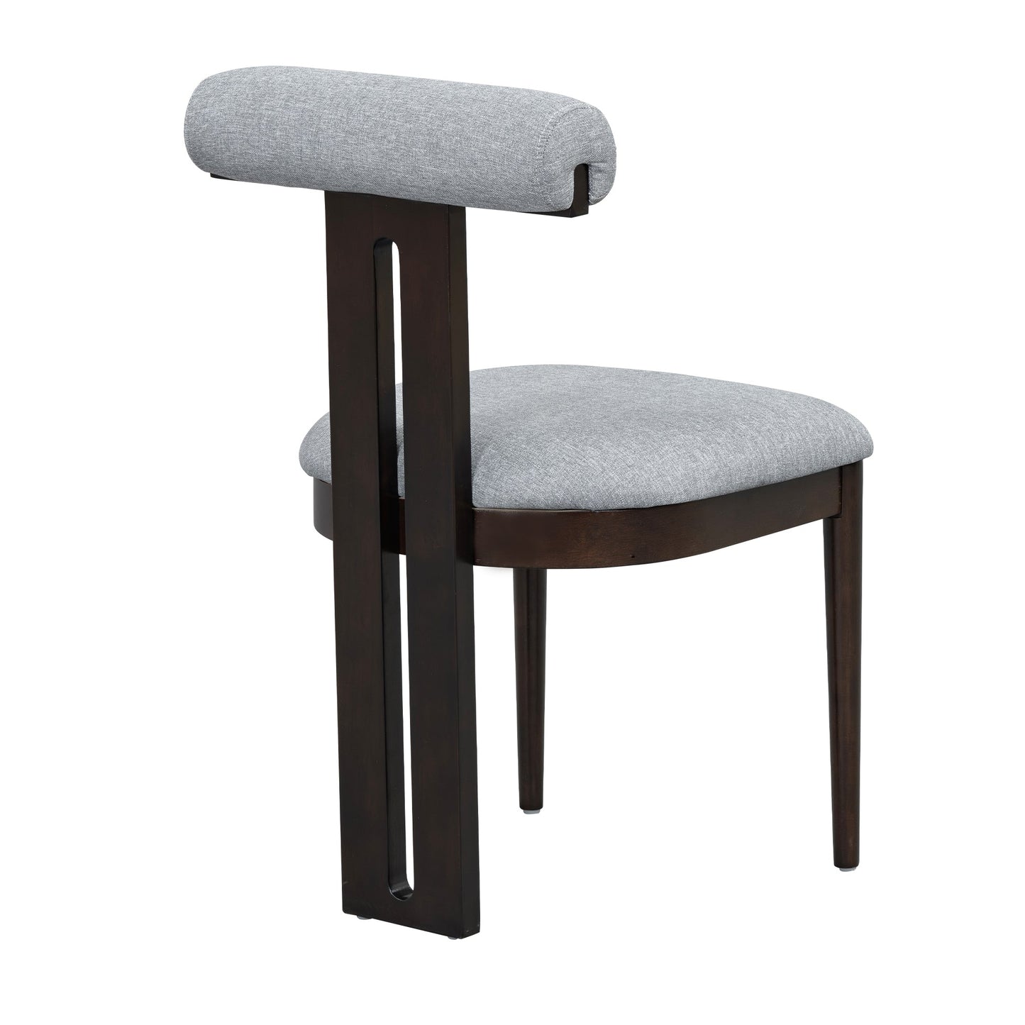 6-Piece Dining Set, Mid-Century Modern Table Set for 6 Persons With 4 Chairs and Bench, Padded Seats and Backrest