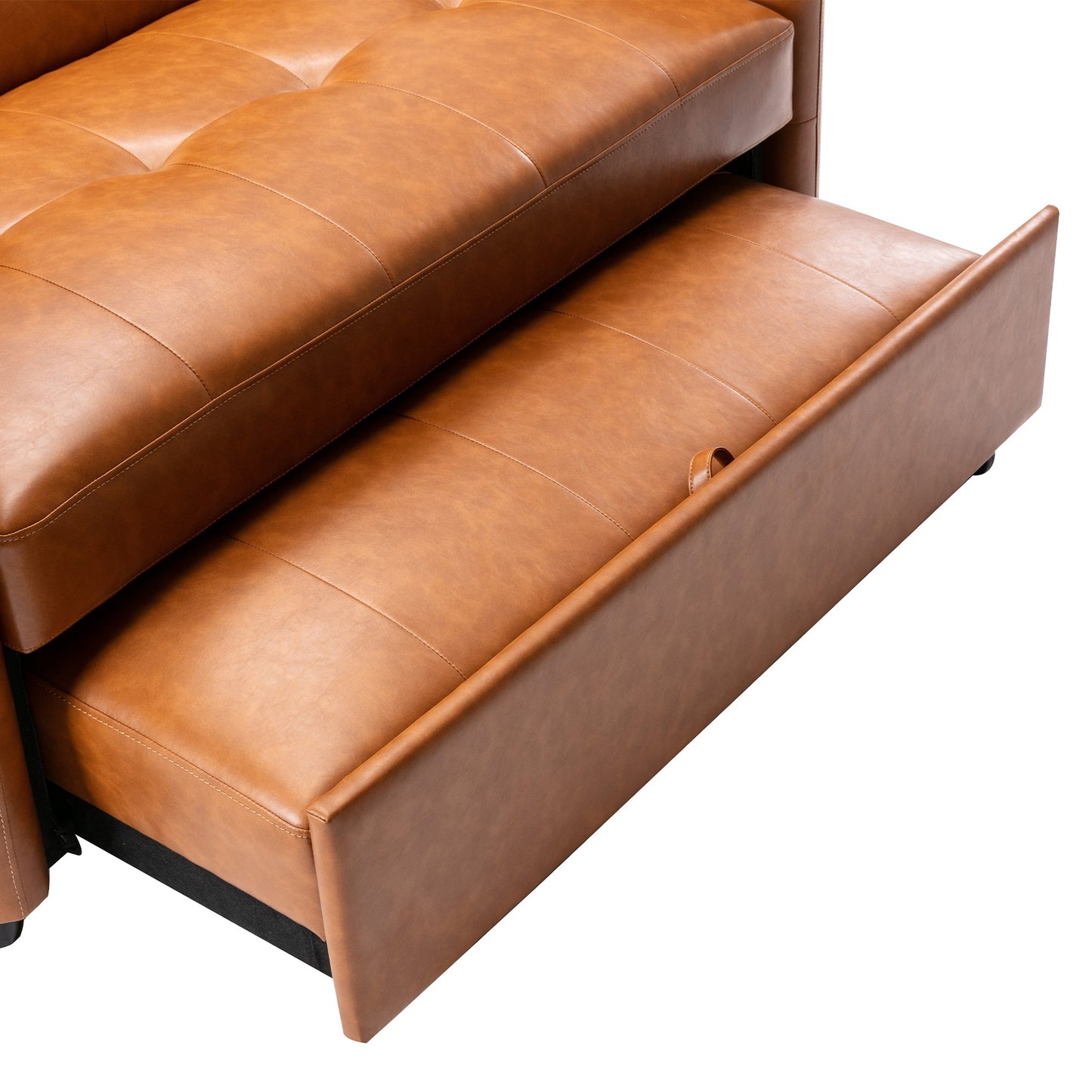 51" Convertible Sleeper Bed, Adjustable Oversized Armchair With Dual USB Ports for Small Space