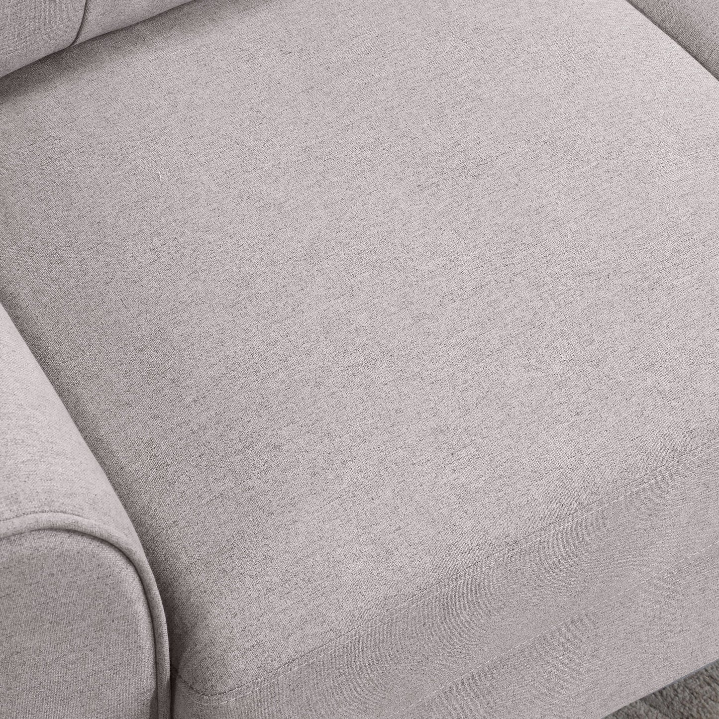 35" Modern Living Room Armchair Linen Upholstered Couch Furniture for Home or Office ,Light Grey, 1-Seat
