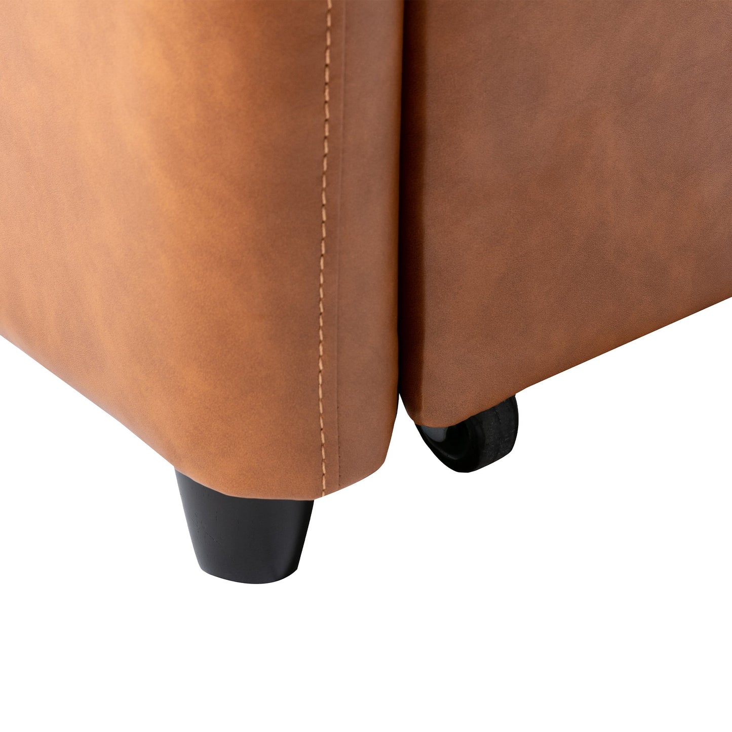 51" Convertible Sleeper Bed, Adjustable Oversized Armchair With Dual USB Ports for Small Space
