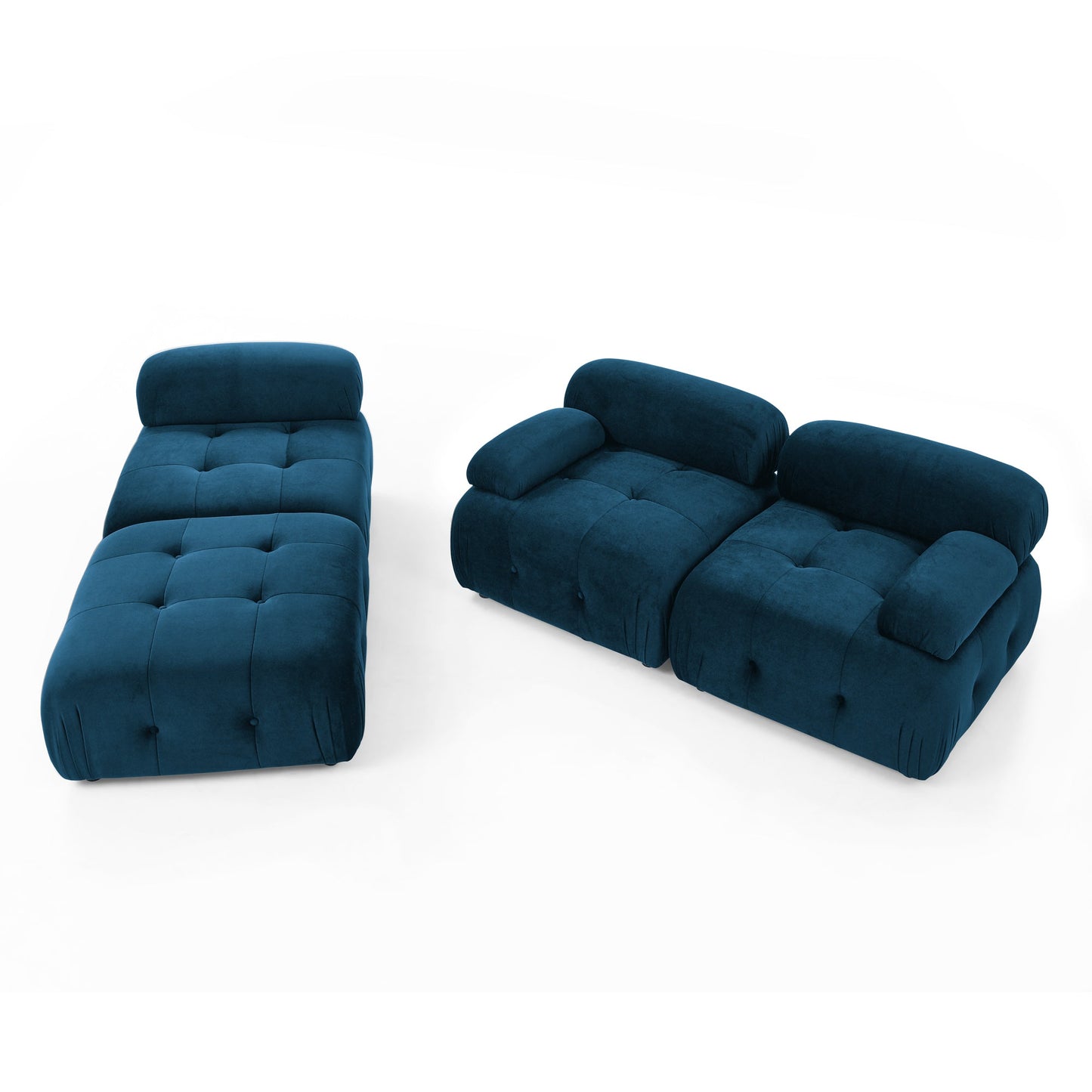 Modular Sectional Sofa, Button Tufted Designed and DIY Combination