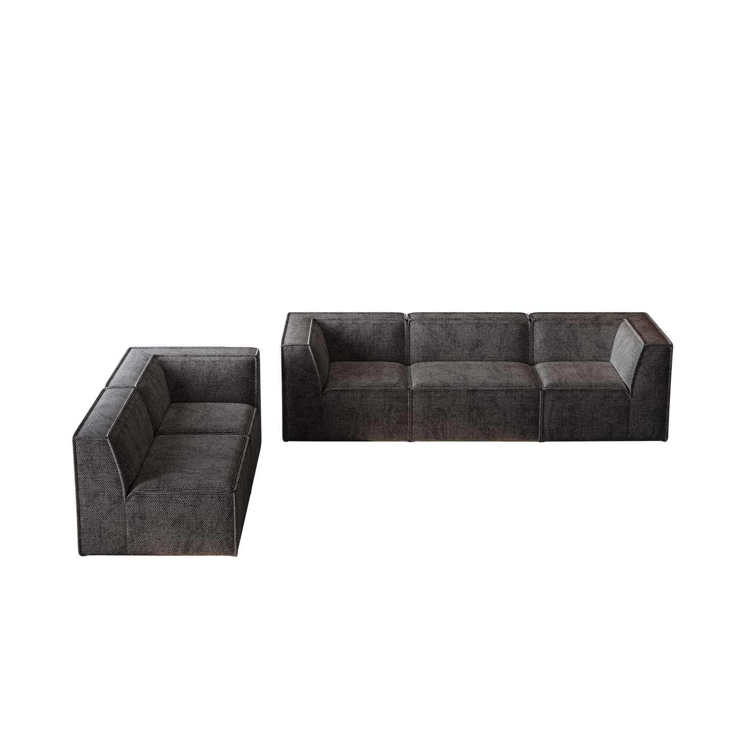 106*106" Chenille Modular L Shaped Sectional Sofa,Luxury Floor Couch Set,Upholstered Indoor Furniture