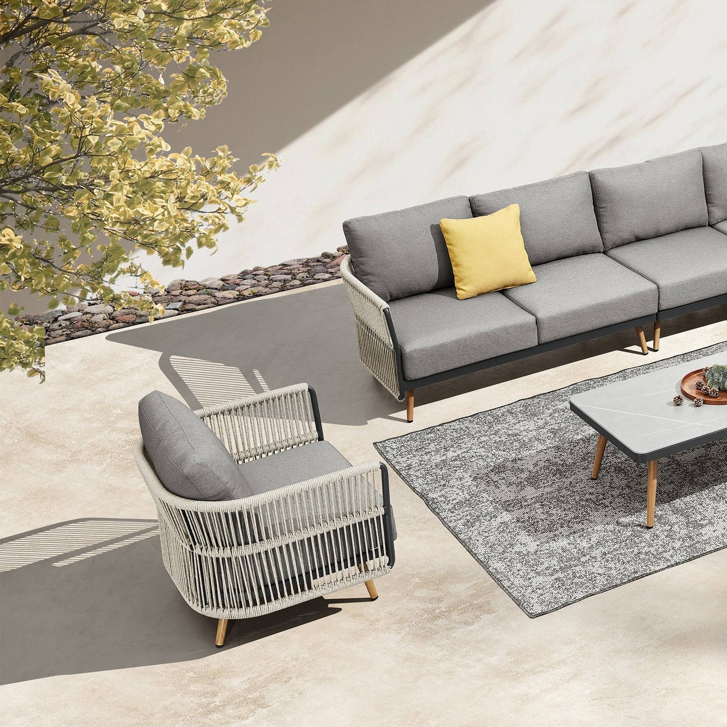 BAY 5-Seater outdoor conversation sofa set