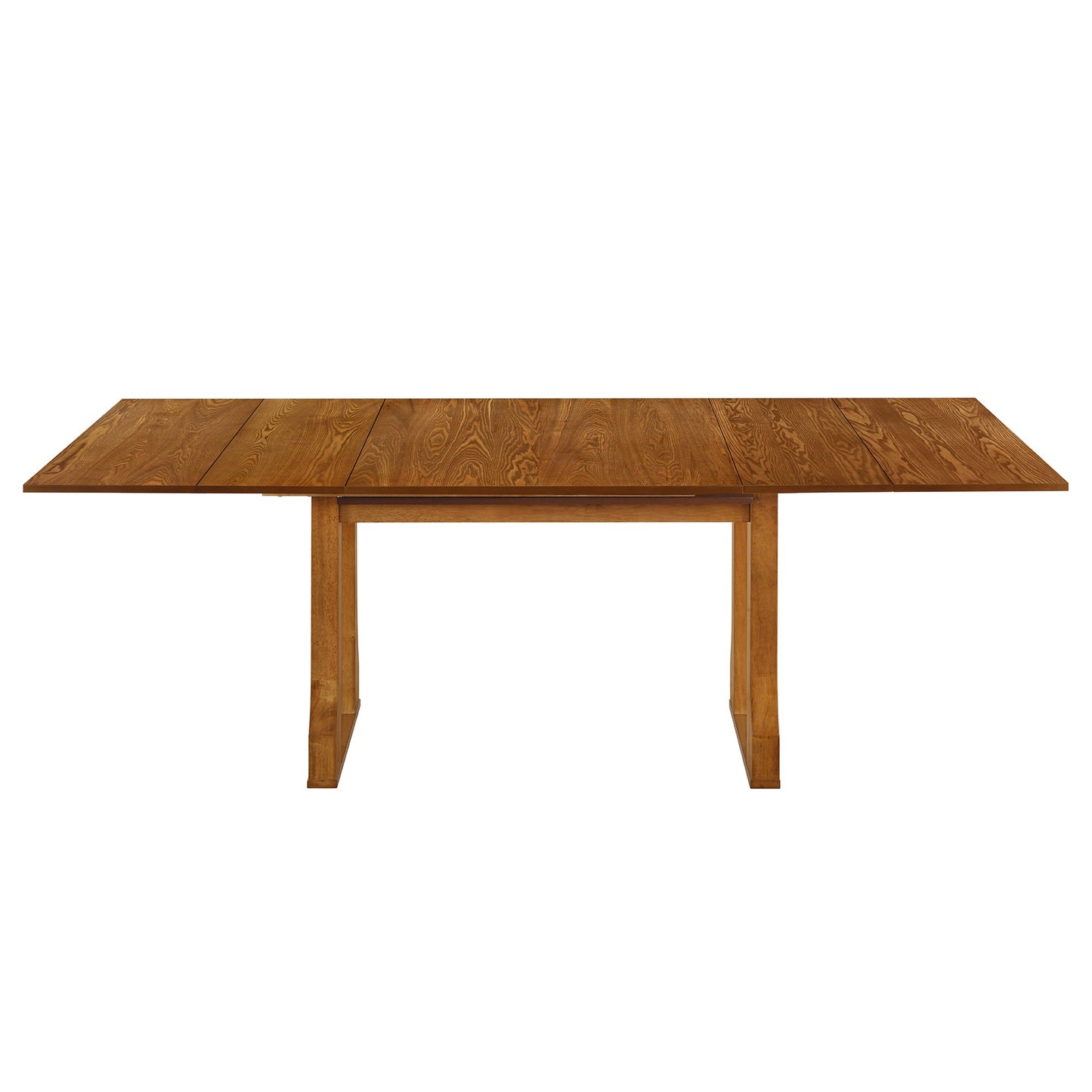 Modern 6-Piece 82.7inch Extendable Dining Table Set With 4 Wicker Back Upholstered Dining Chairs and Long Bench