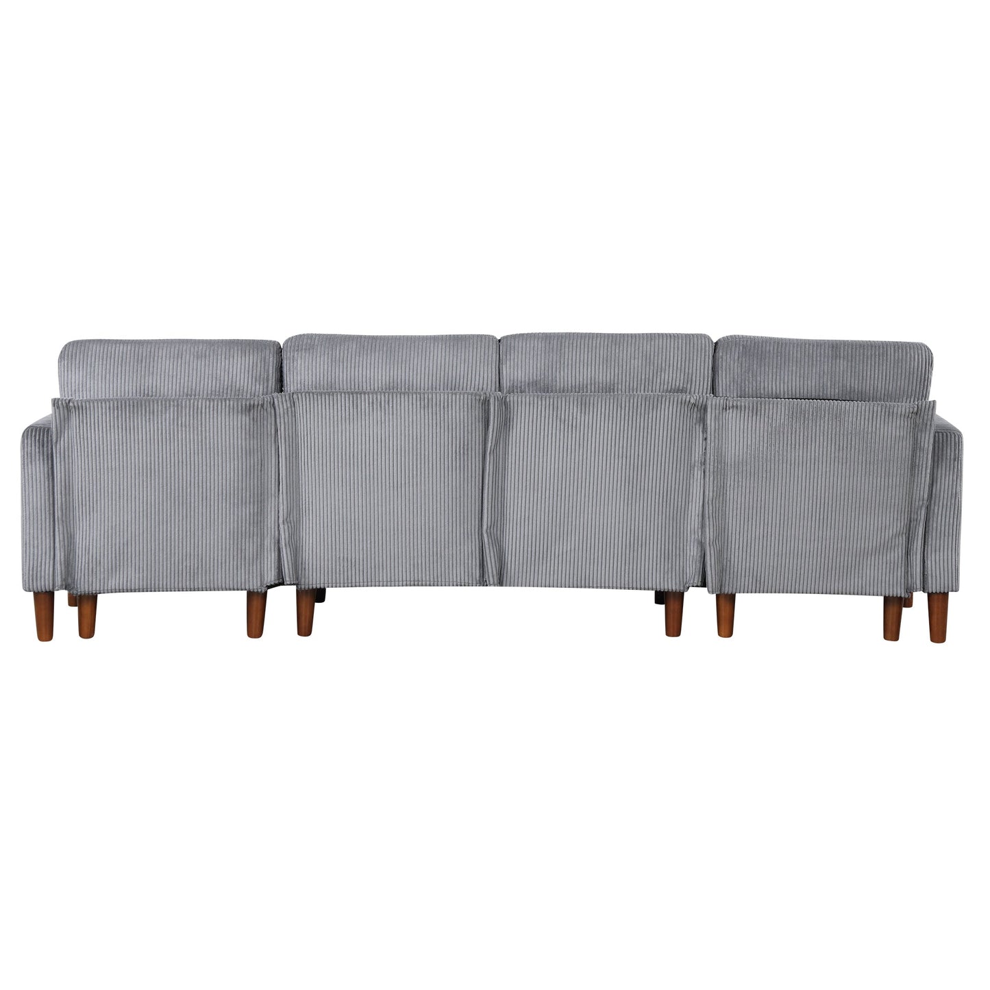 U-Shaped Sponge-Filled Cushion Combination Sofa, Suitable for Living Rooms, Studies, and Spacious Spaces