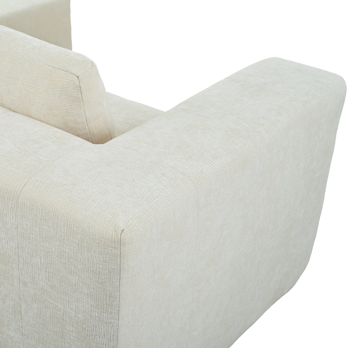 Modern Large Removable Modular Sofa, 3-Piece Set With Free Combination, Includes 4 Cushions, Ideal for Living Room, Bedroom