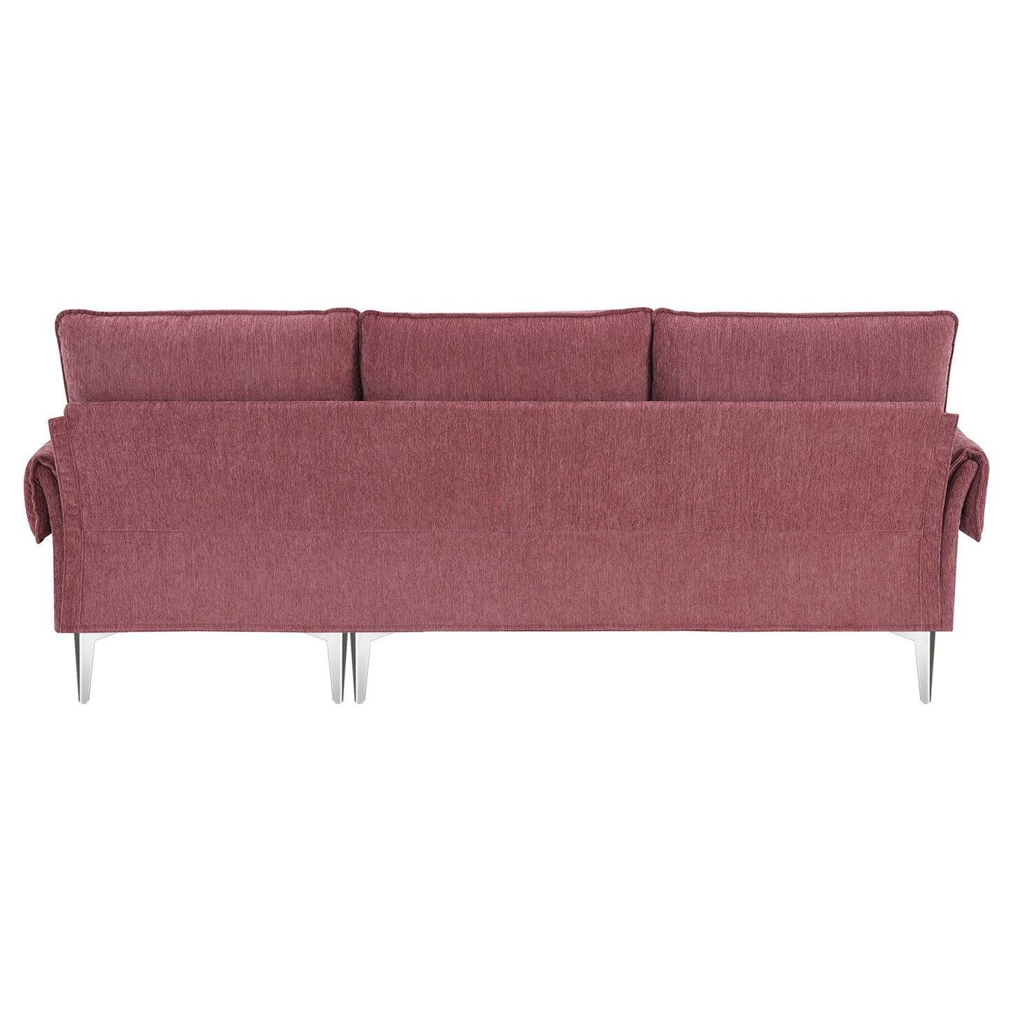 84 "Modern Chenille L-Shaped Sofa With Reversible Lounge,Convertible Sectional Couch Set,4 Seat Indoor Furniture
