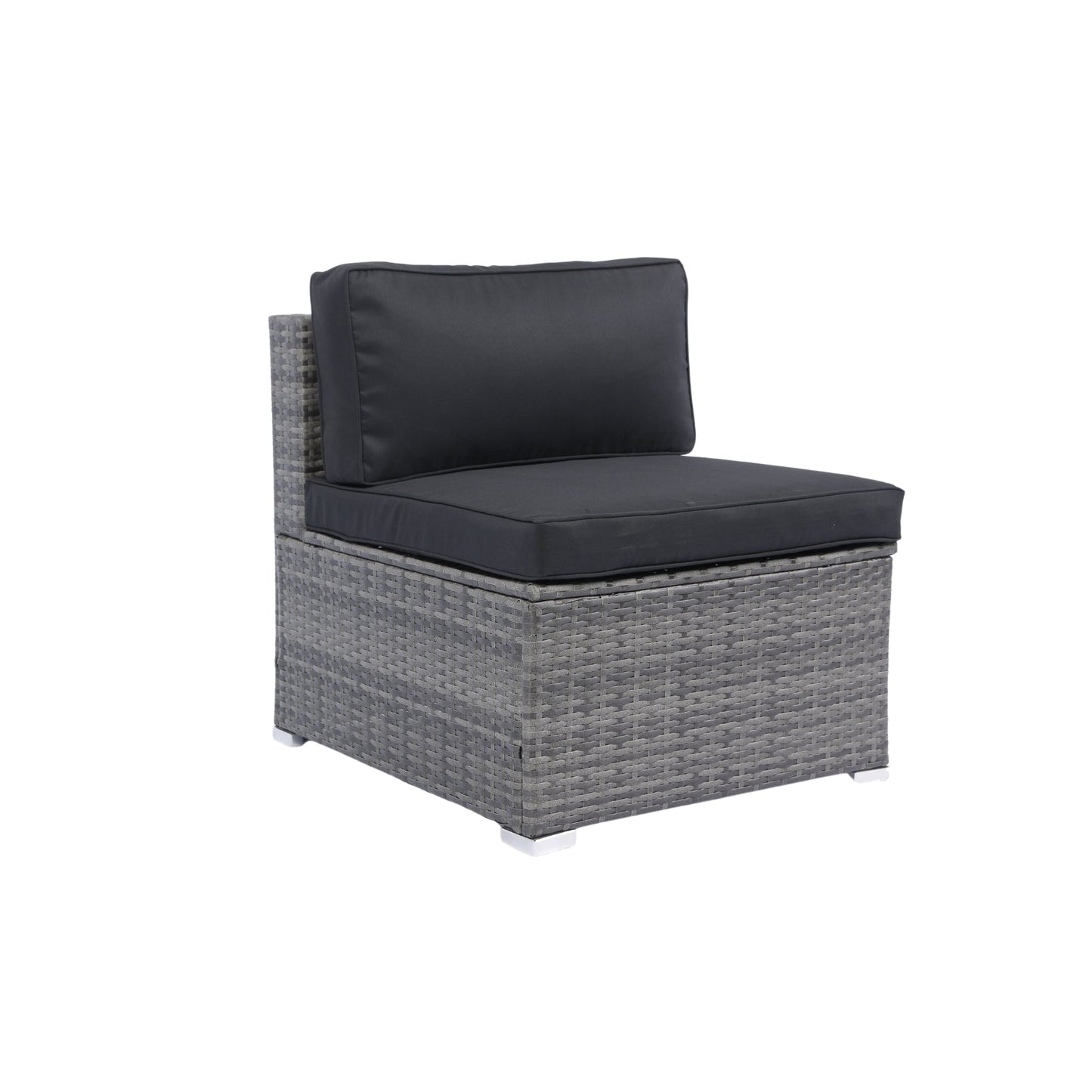7-Piece Patio Furniture Set W/Retractable Canopy Wicker Rattan Sectional Sofa Set Patio Furniture With Washable Cushions