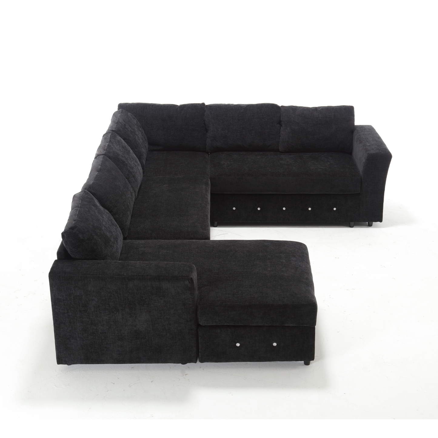 110.75" Sectional Sofa,Oversized Modular Sofa,Chaise Storage, Modern U Shaped Couch , Upholstered Sofas,Chenille