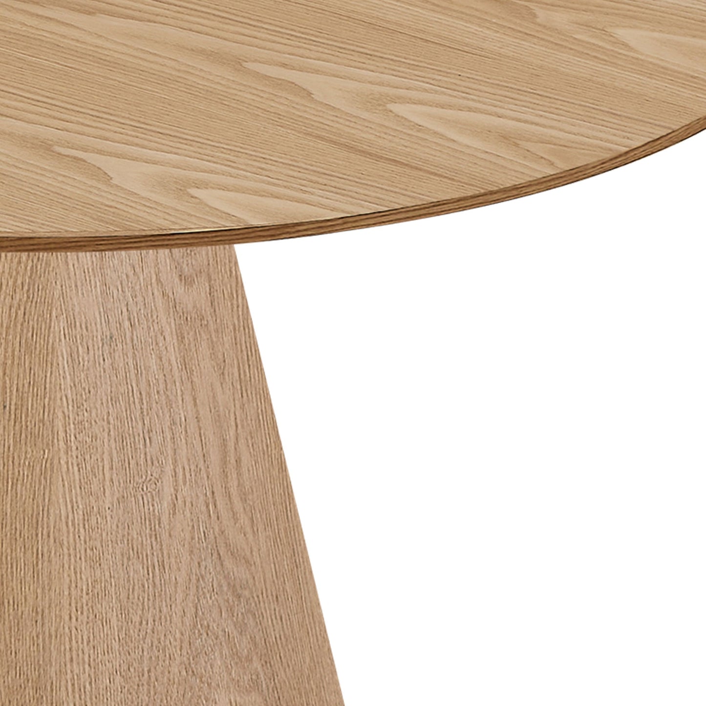 45.27'' Wooden Dining Table Round Dining Table, Hardwood Solids Construction, a Oak Top Suitable for Kitchen, Living Room