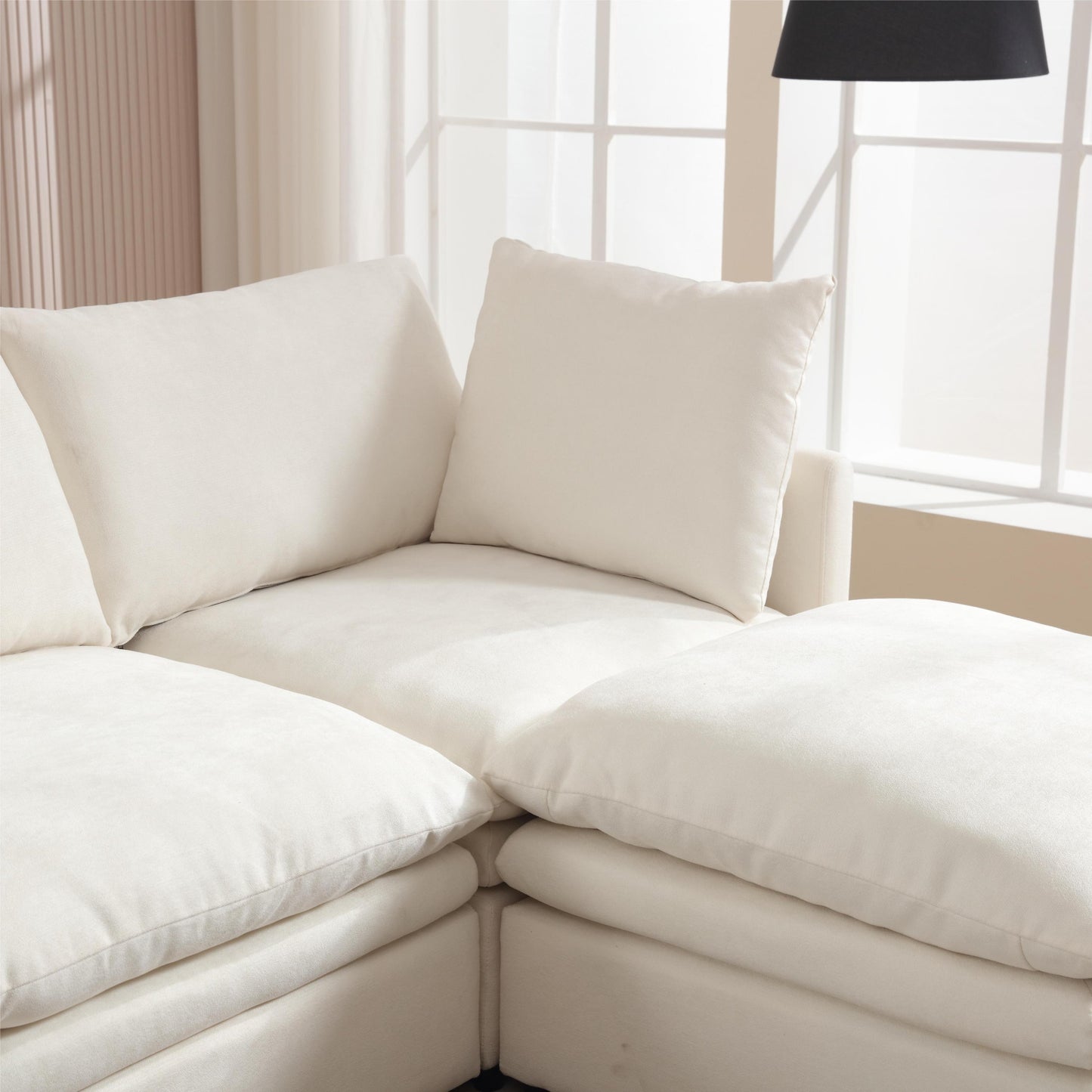 Modern U-Shaped Sectional Sofa ,5-Seat Sofa ,Sleeper Sofa Couch With Chaise Lounge for Living Room,Apartment,Upholstere