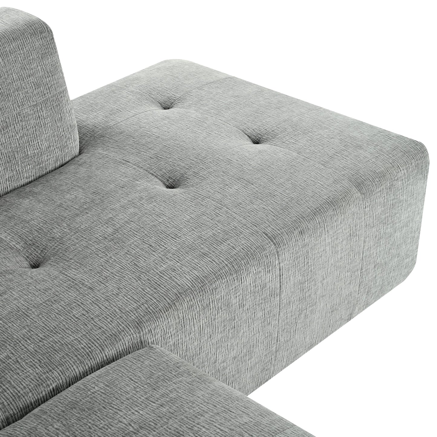 112.2*74" Modular Modular Combination Living Room Sofa Set, Modern Minimalist Sofa, Living Room Upholstered Sofa Bed