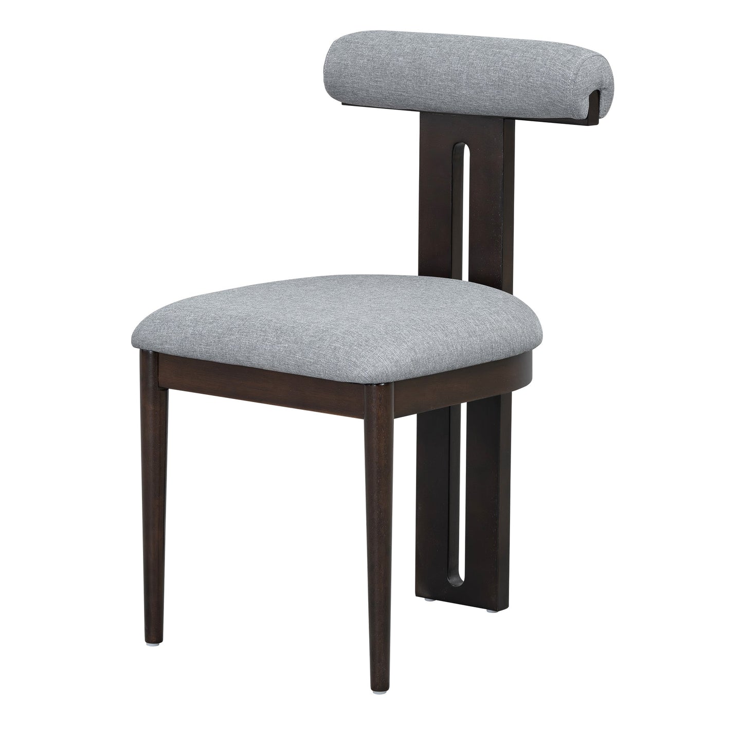 6-Piece Dining Set, Mid-Century Modern Table Set for 6 Persons With 4 Chairs and Bench, Padded Seats and Backrest