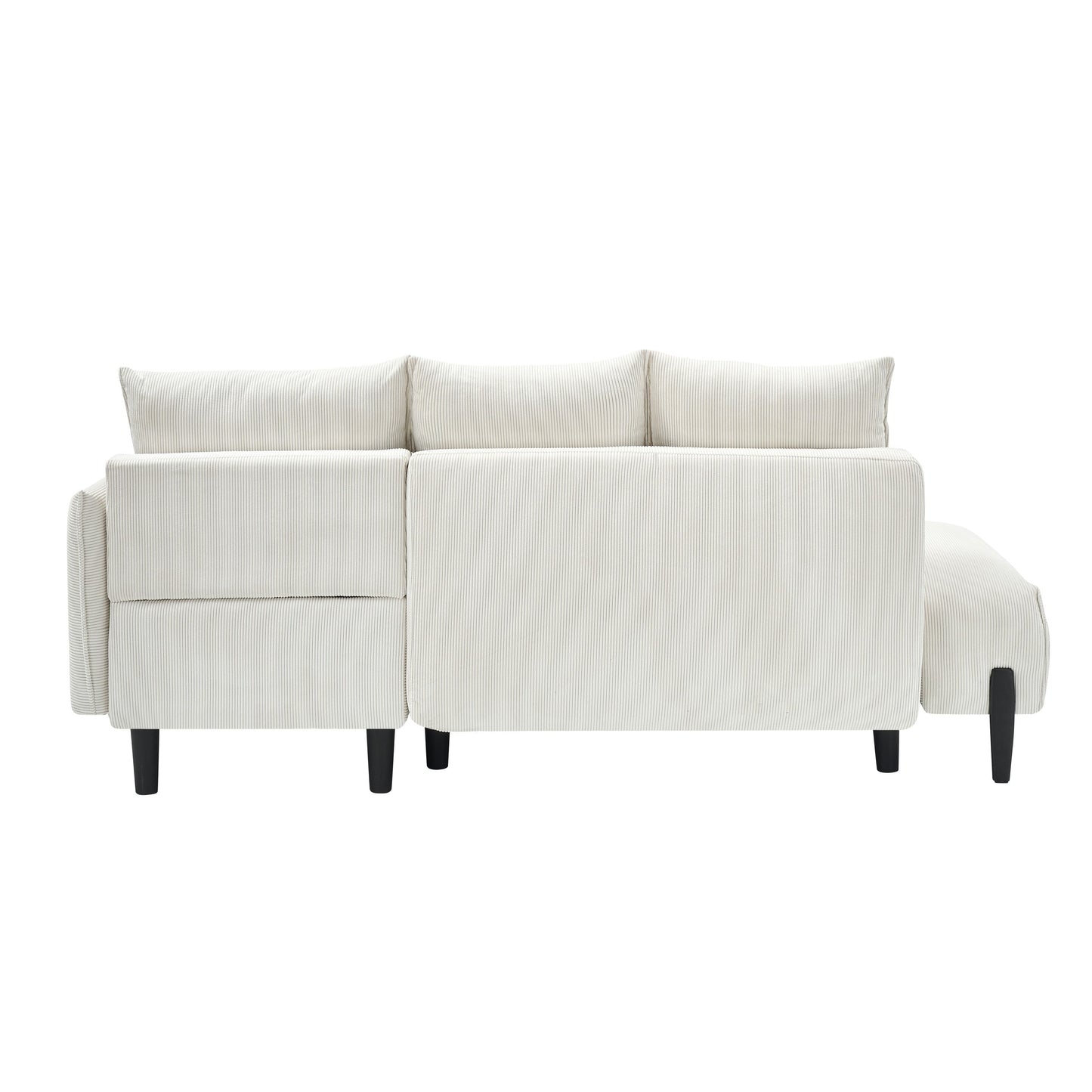 79.50 Inches Long, Velvet Sofa Fabric, With Three Matching Pillows and Spacious and Comfortable Seats
